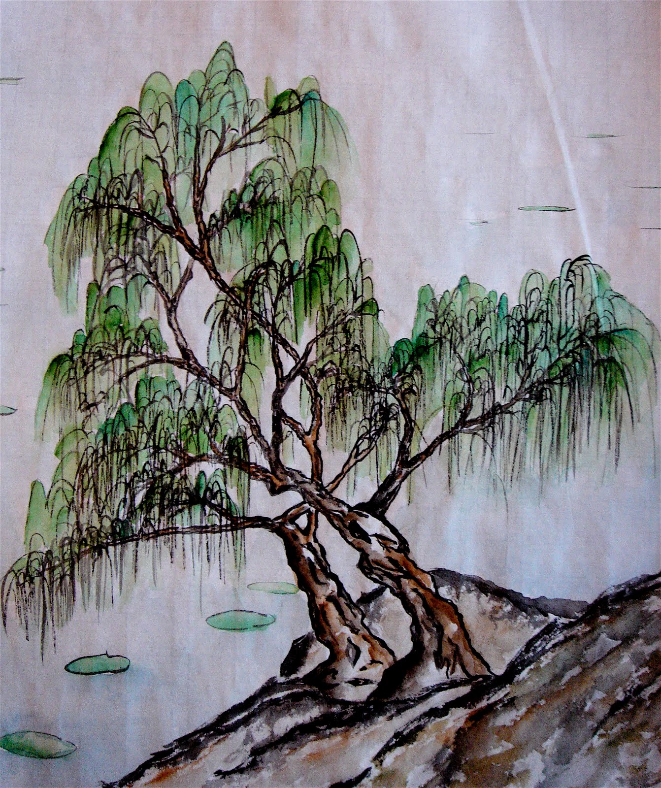 Word-Painting: Chinese Willow Tree