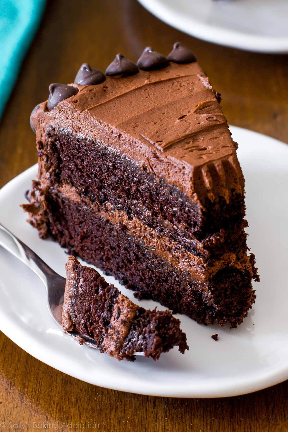 Triple Chocolate Layer Cake - Sallys Baking Addiction
