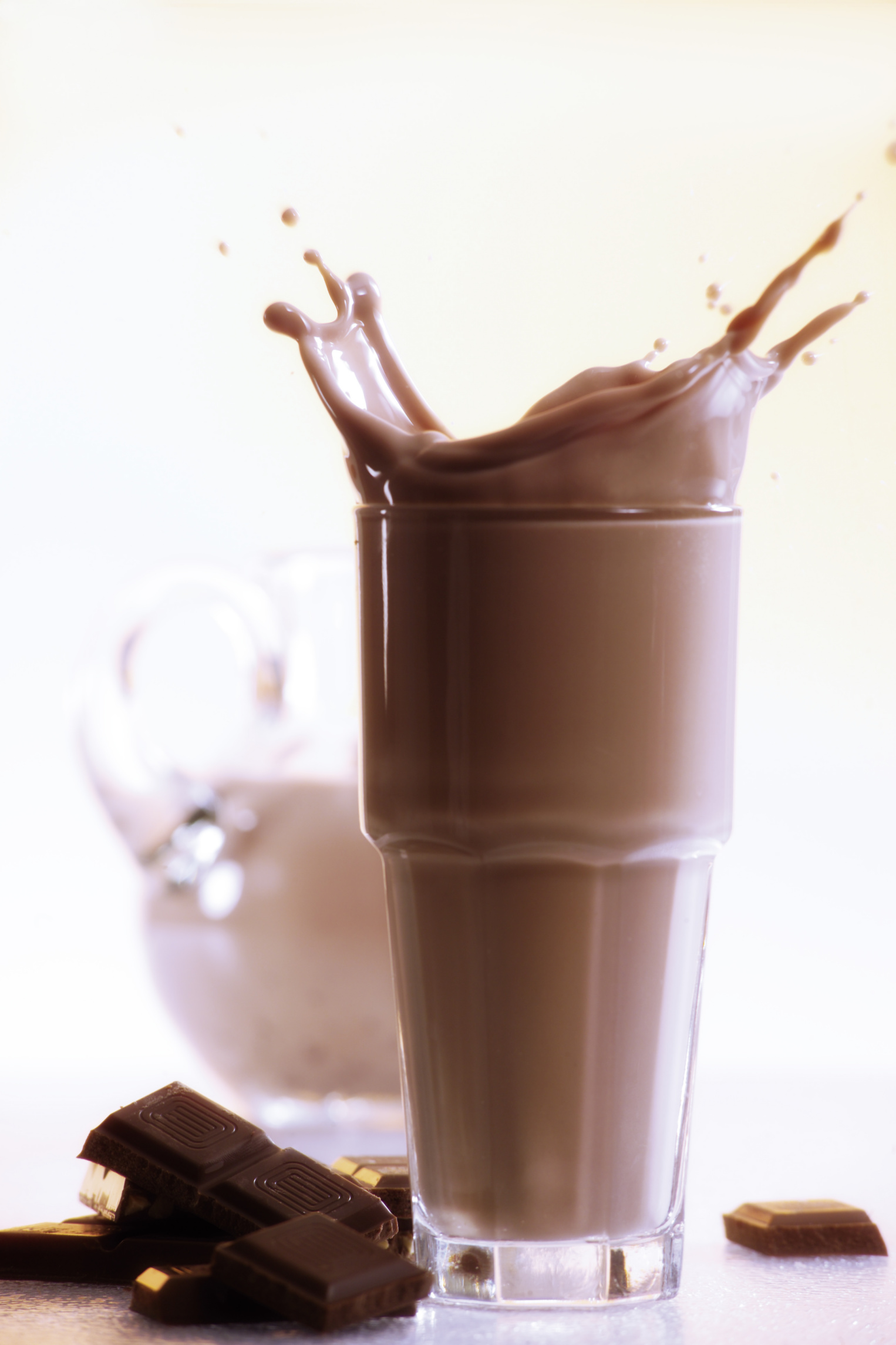 Chocolate in milk photo