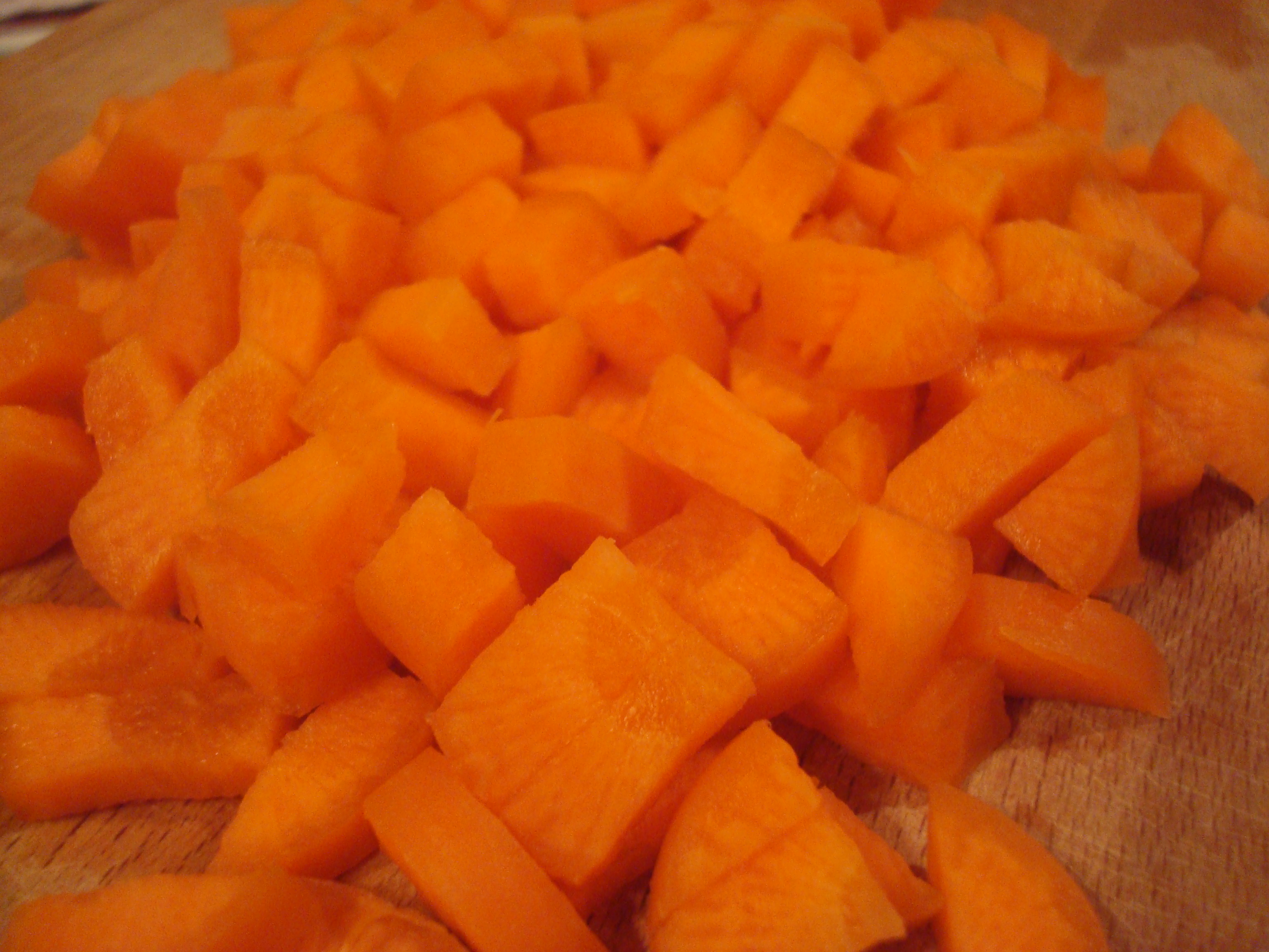 Chopped carrots, Carrots, Chopped, Close-up, Closeup, HQ Photo