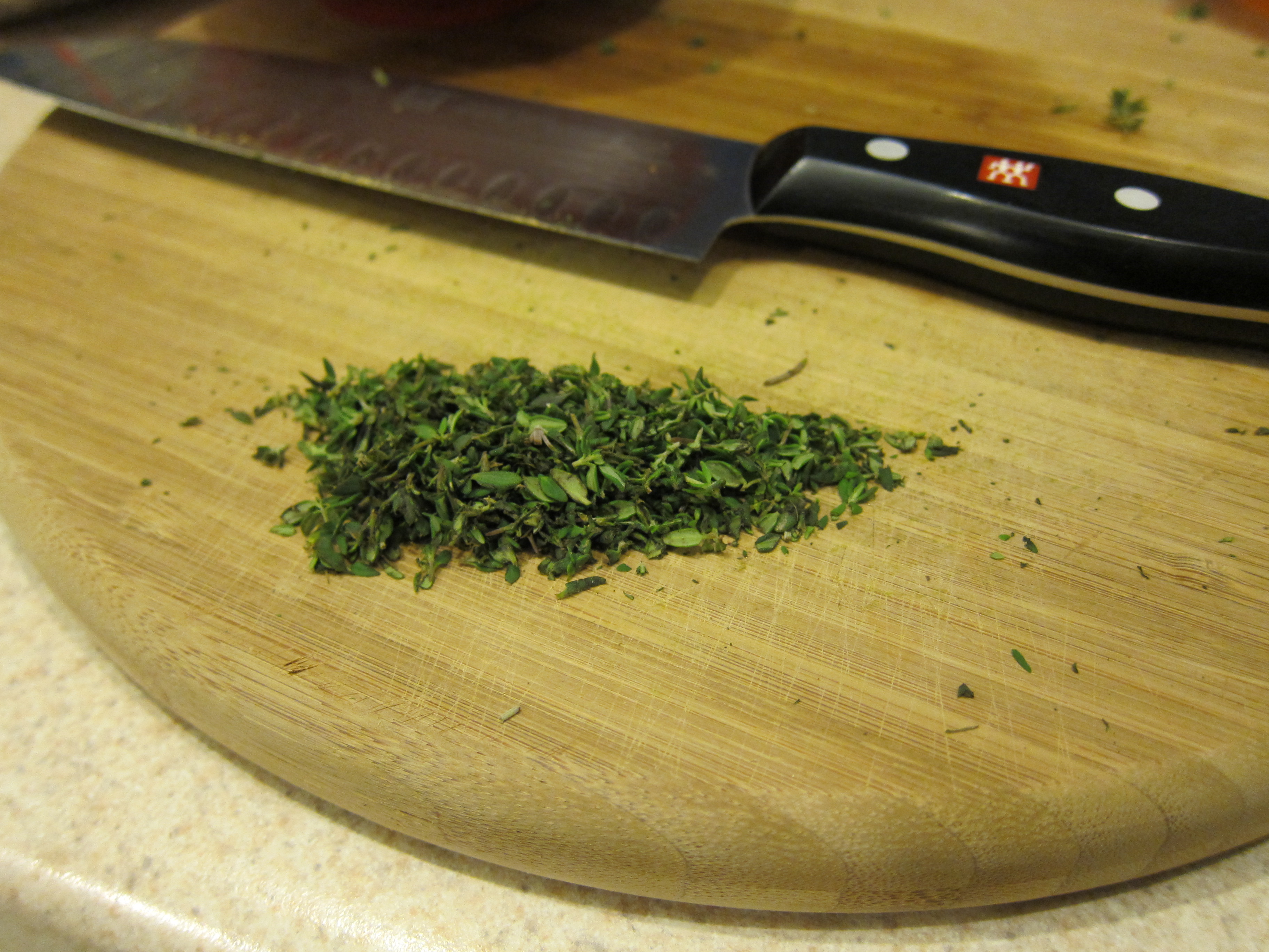 Chopped herbs photo
