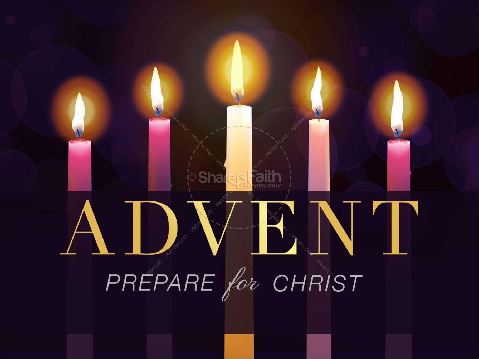 Advent Prepare for Christ Christmas PowerPoint | Christmas PowerPoints