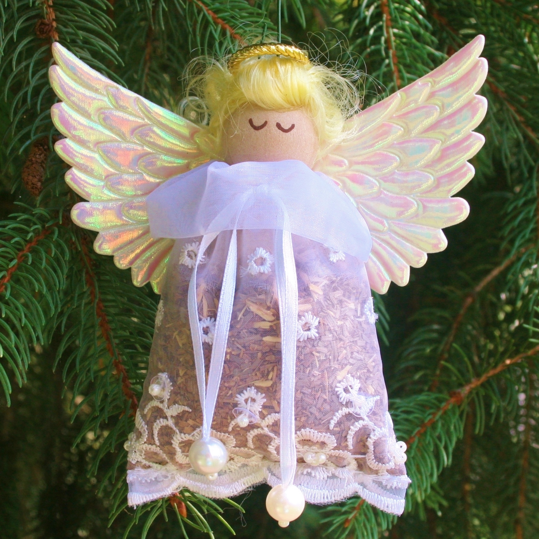 Balsam sachet Christmas Angel ornament ⋆ Homemade Christmas Ornaments