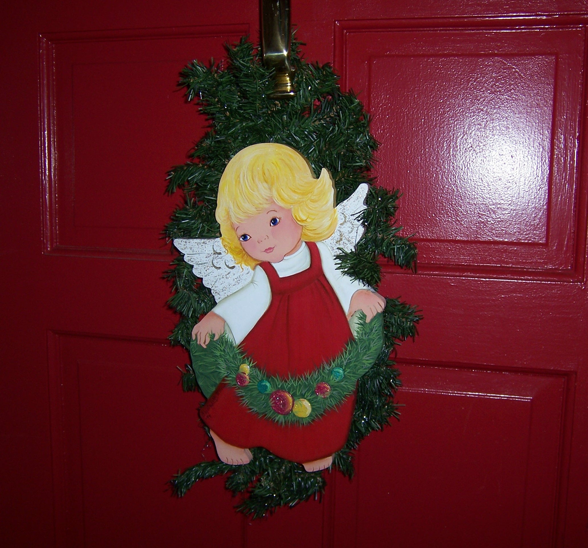 christmas angel door decorations | TrellisChicago