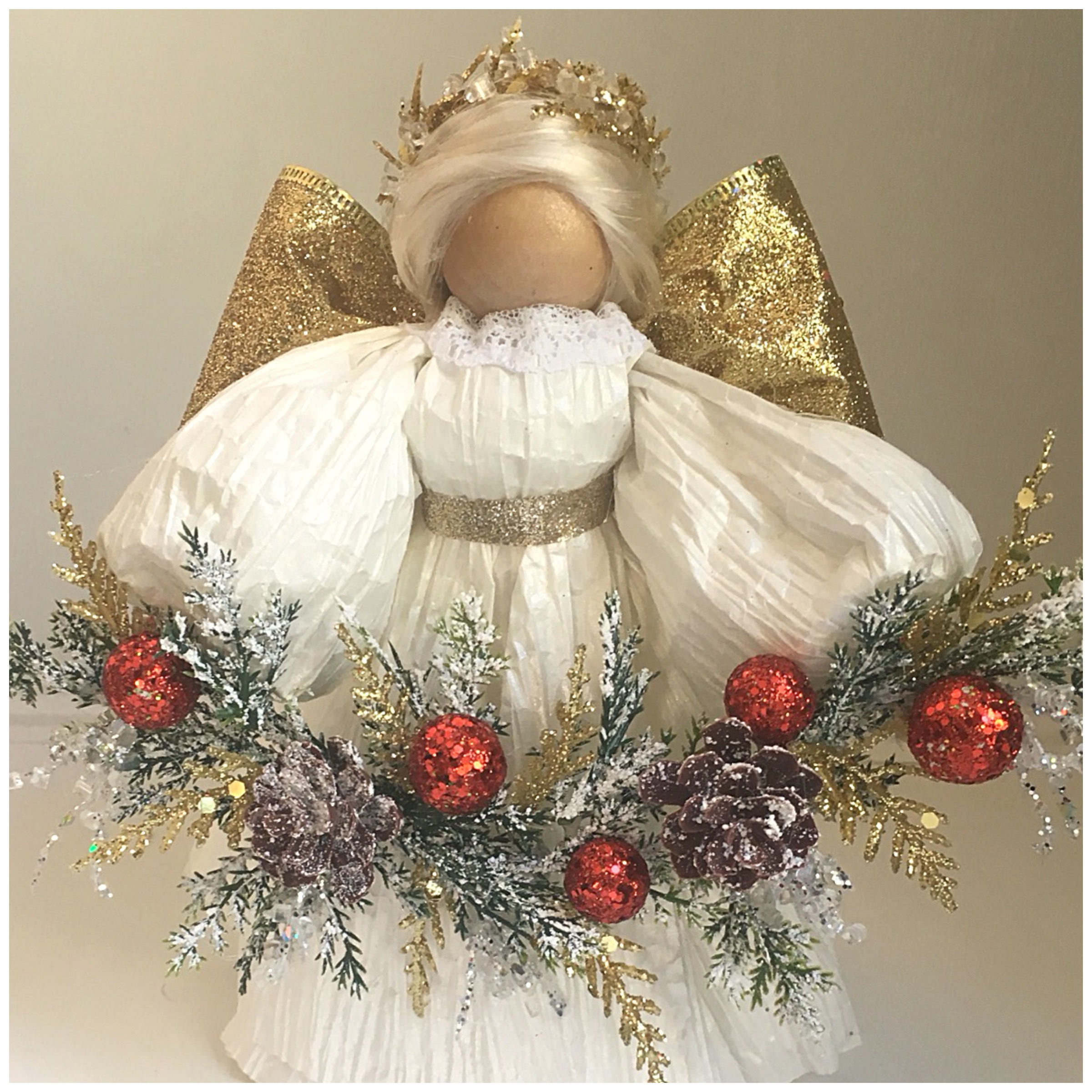 Christmas Angel. Handmade Angel. Angel Decor. Christmas Decorations ...