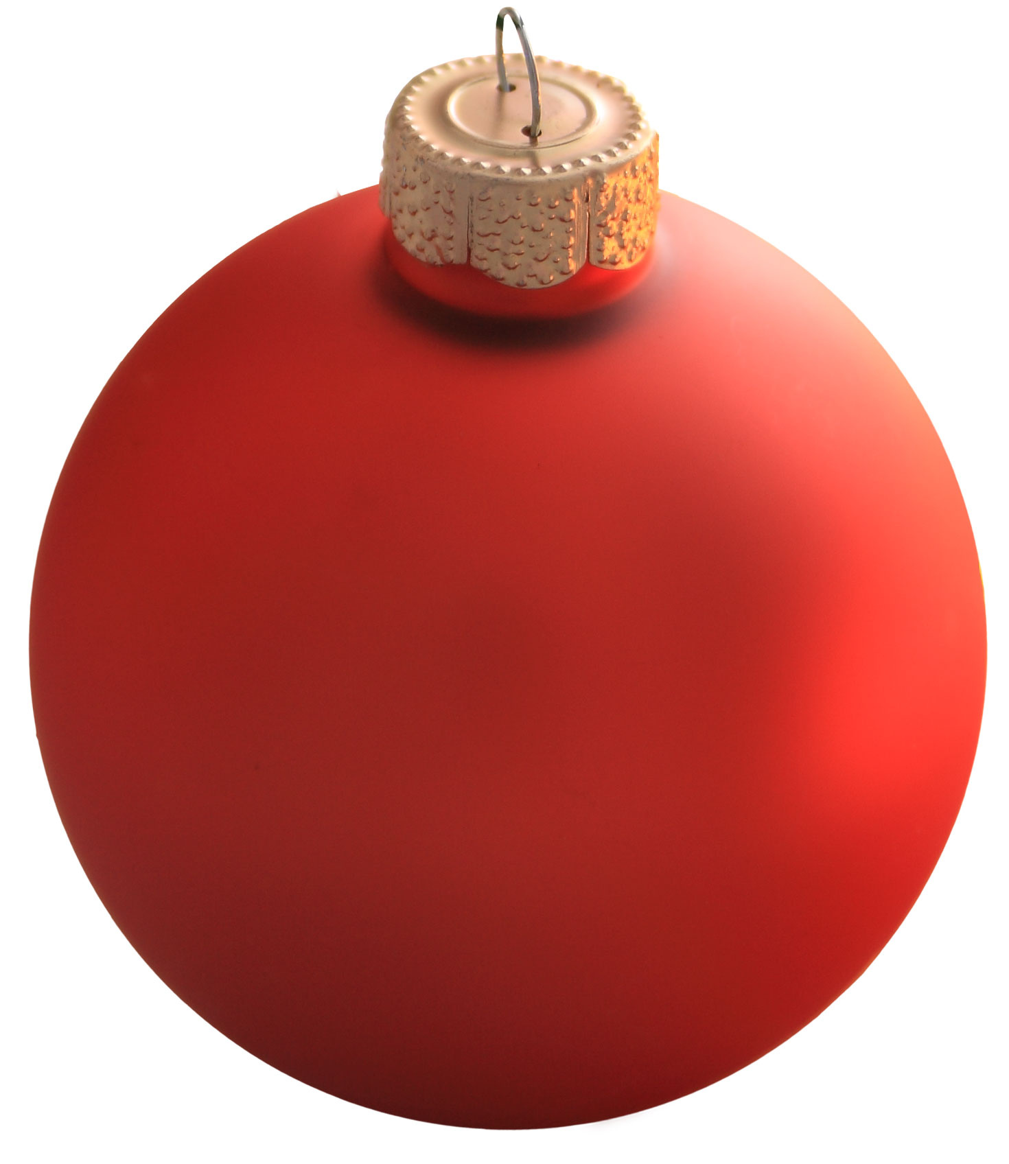 Fire Orange Glass Ball Christmas Ornament