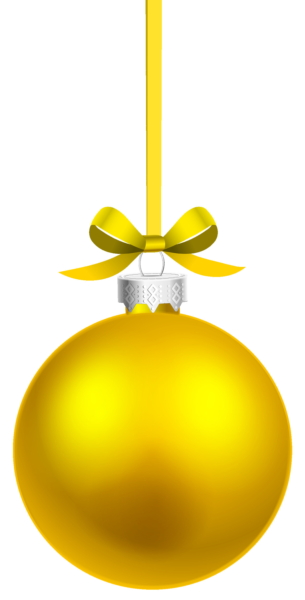 Yellow Hanging Christmas Ball PNG Clipart Best WEB Incredible ...
