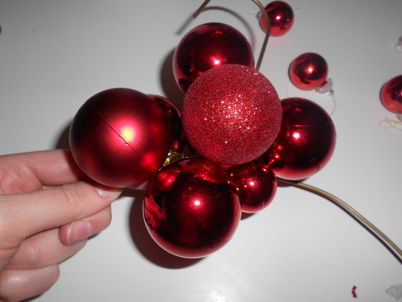 $6 Dollar Wire Hanger Christmas Ornament Wreath and Bow Tutorial ...
