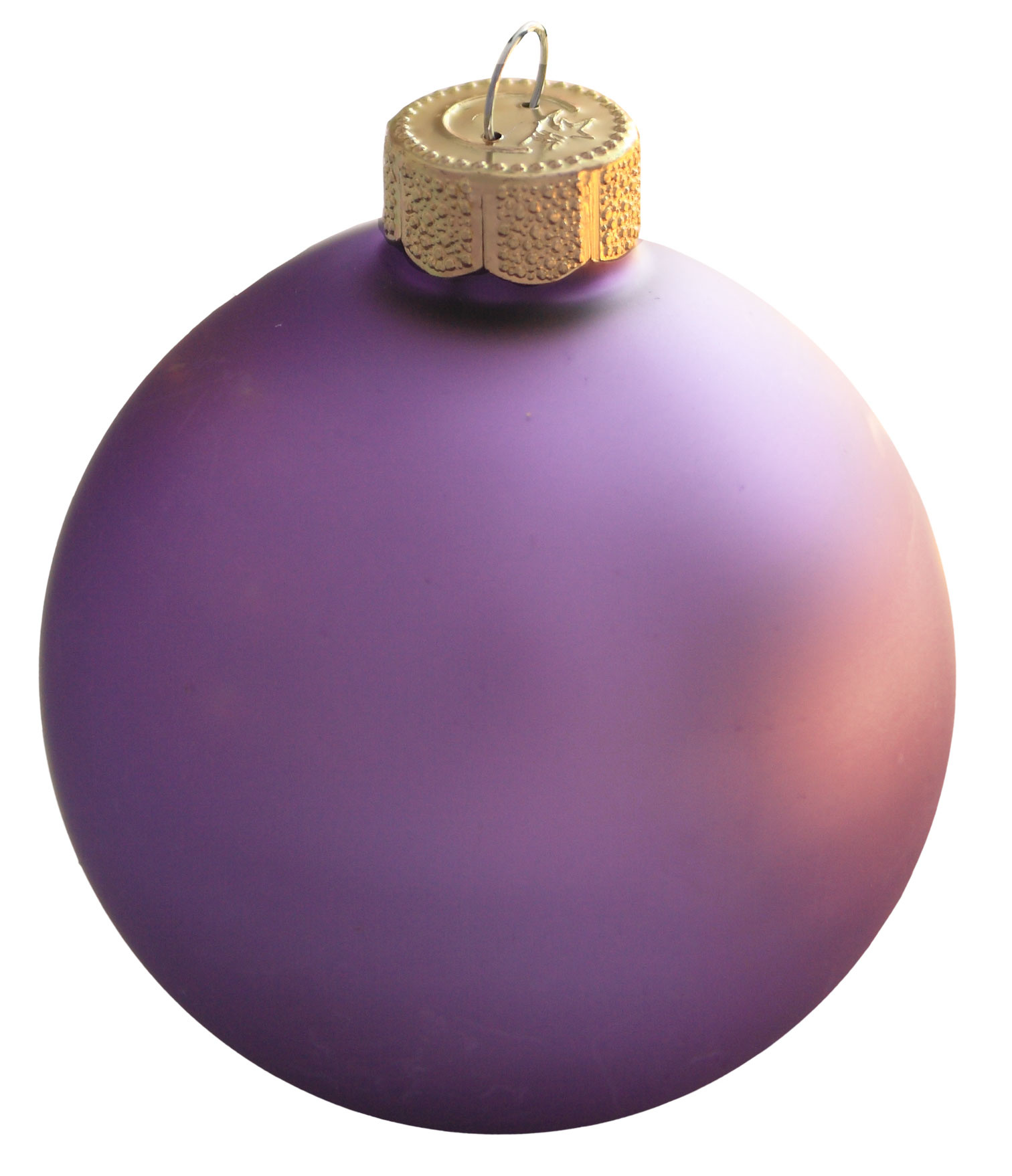 Lilac Glass Ball Christmas Ornament