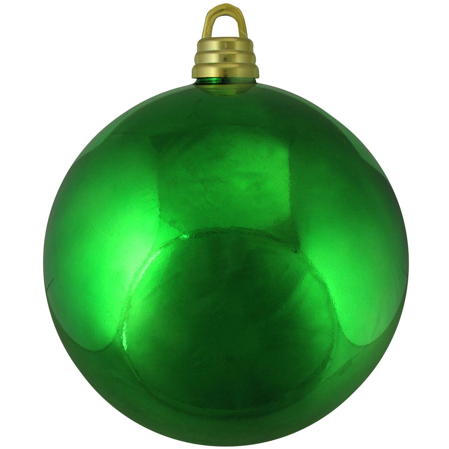 Shiny Xmas Green Commercial Shatterproof Christmas Ball Ornament 12 ...