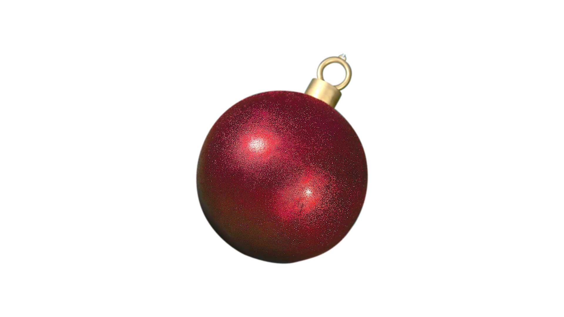 Christmas Ball Glitter, Oversized Christmas ornament with glitterd ...