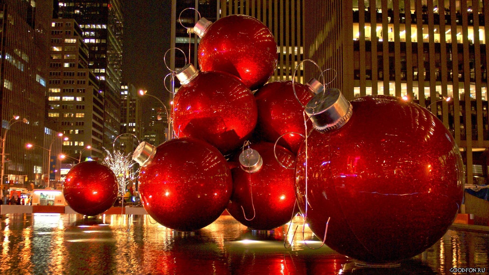 Huge Christmas Balls HD Wallpaper » FullHDWpp - Full HD Wallpapers ...