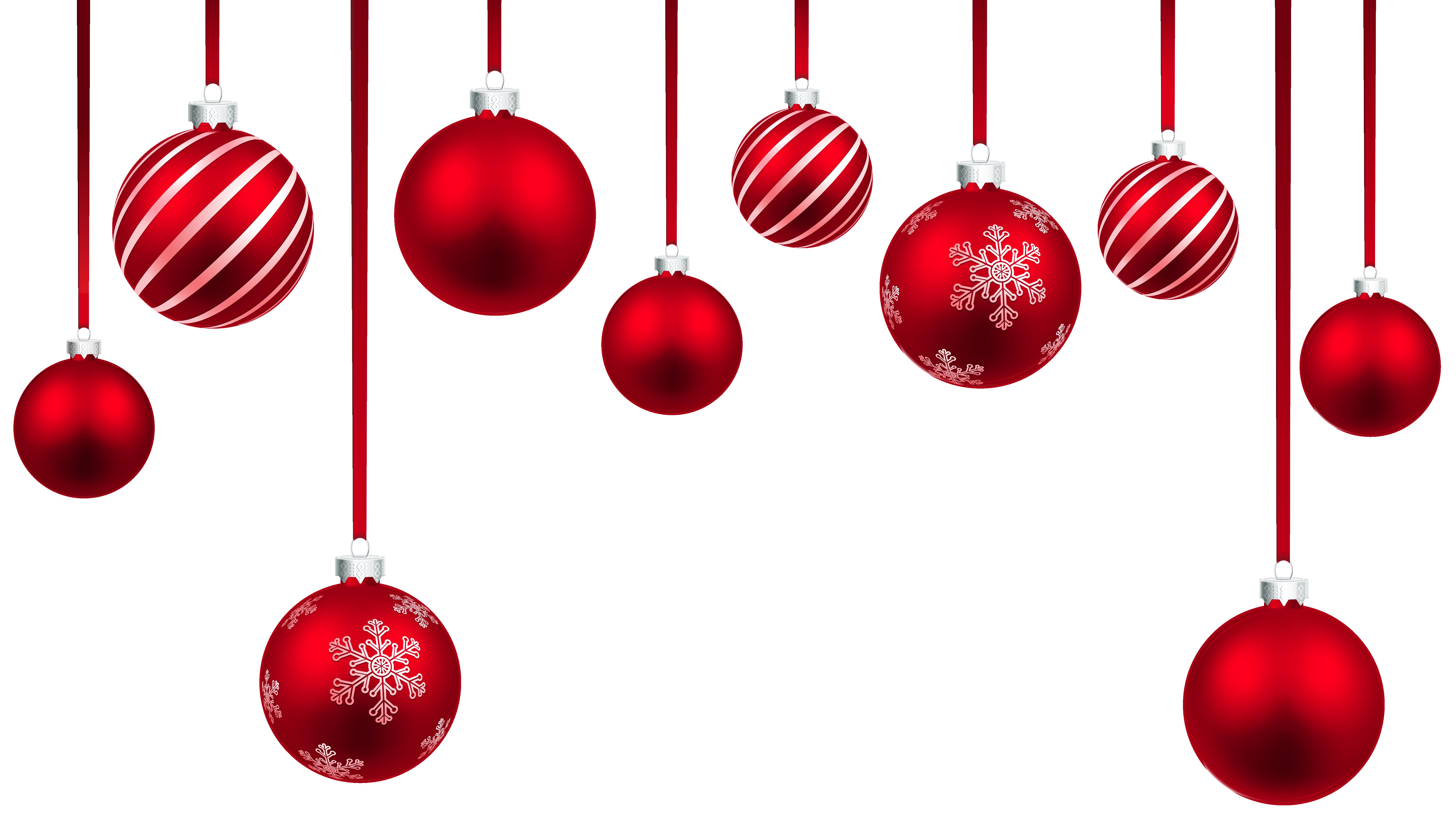 Hanging Christmas Balls Clipart - ClipartXtras