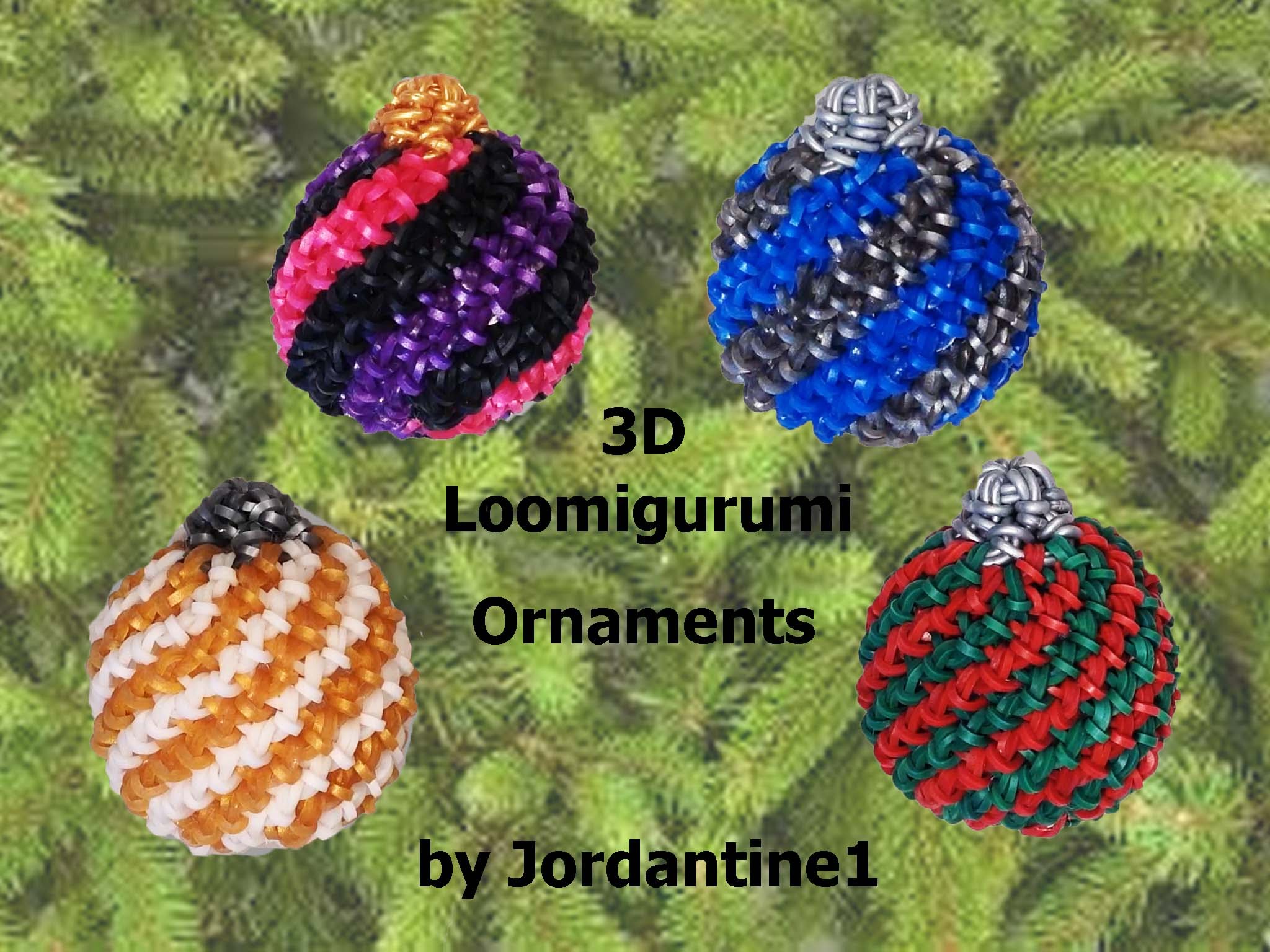 New 3D Loomigurumi / Amigurumi Christmas Ball Spiral Ornament ...