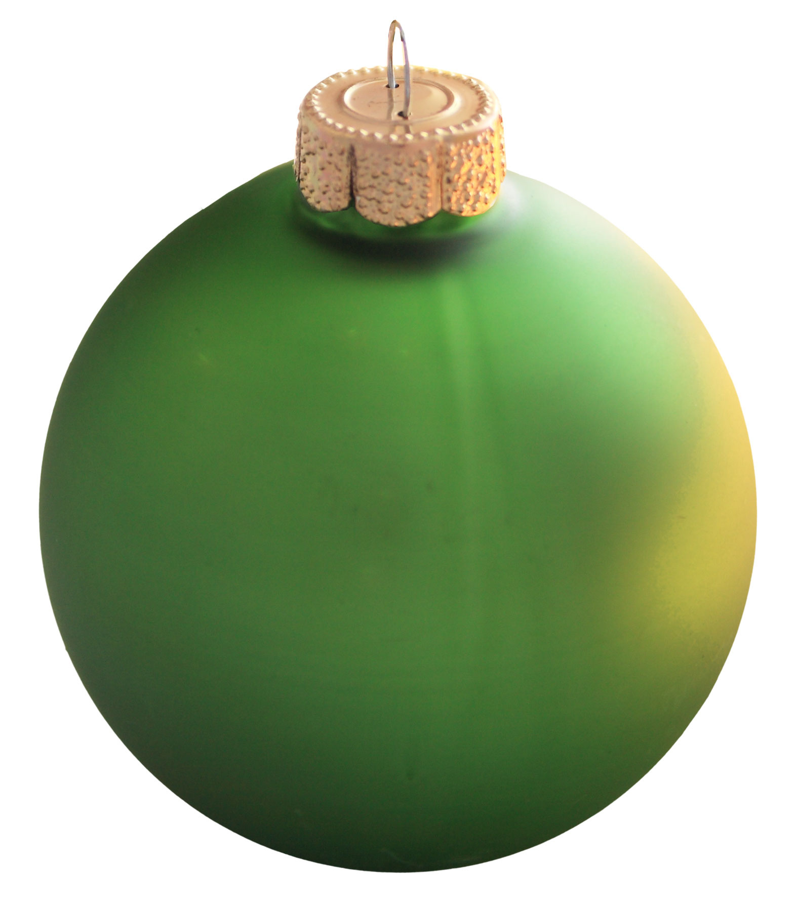 Lime Green Glass Ball Christmas Ornament