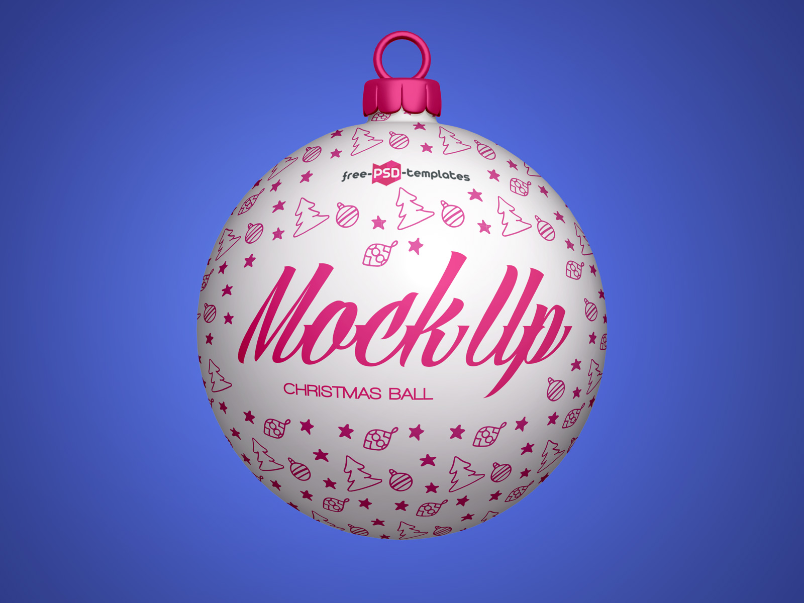 Free Christmas Tree Bauble / Ball Ornaments Mockup PSD - Good Mockups