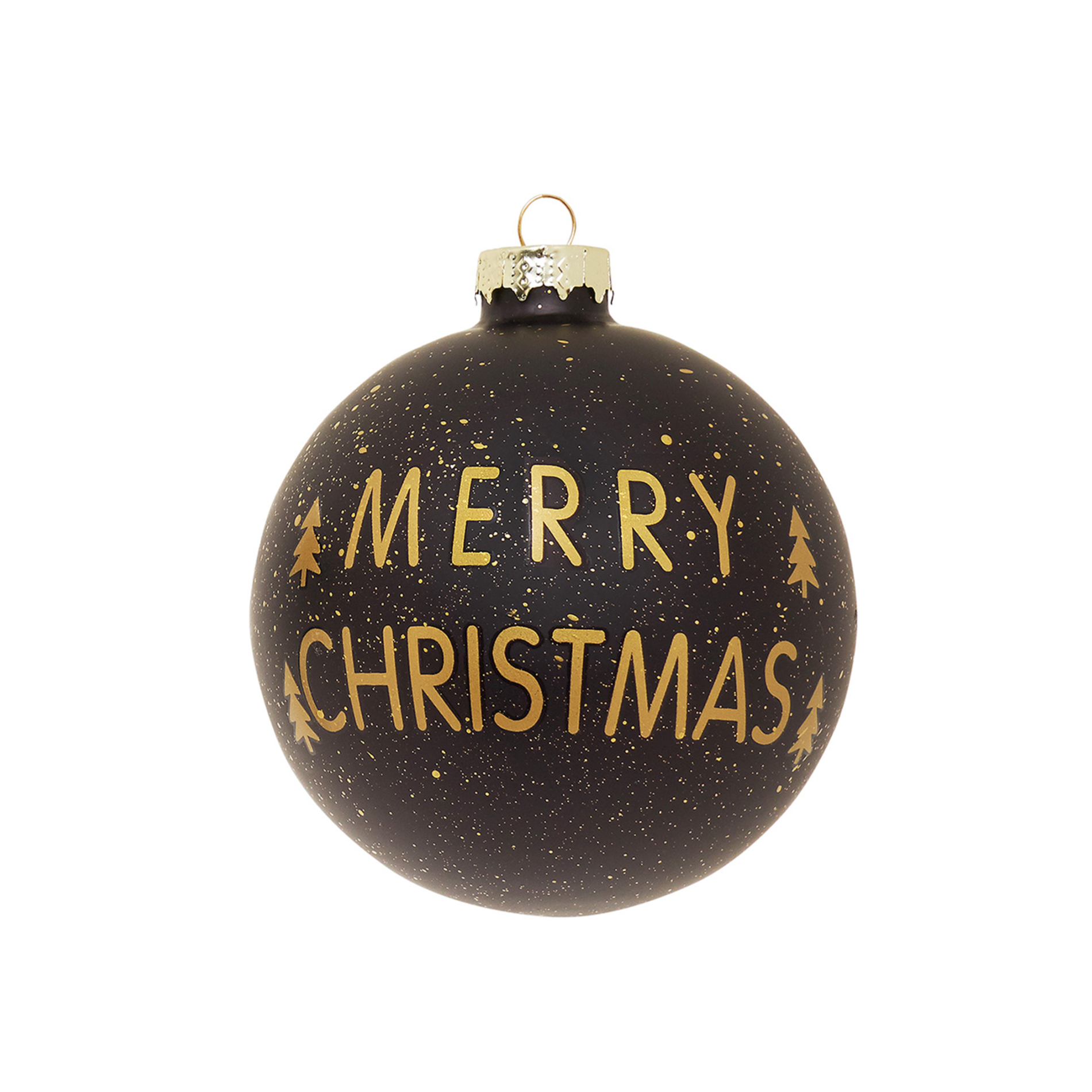 Glass bauble with Merry Christmas - coincasa