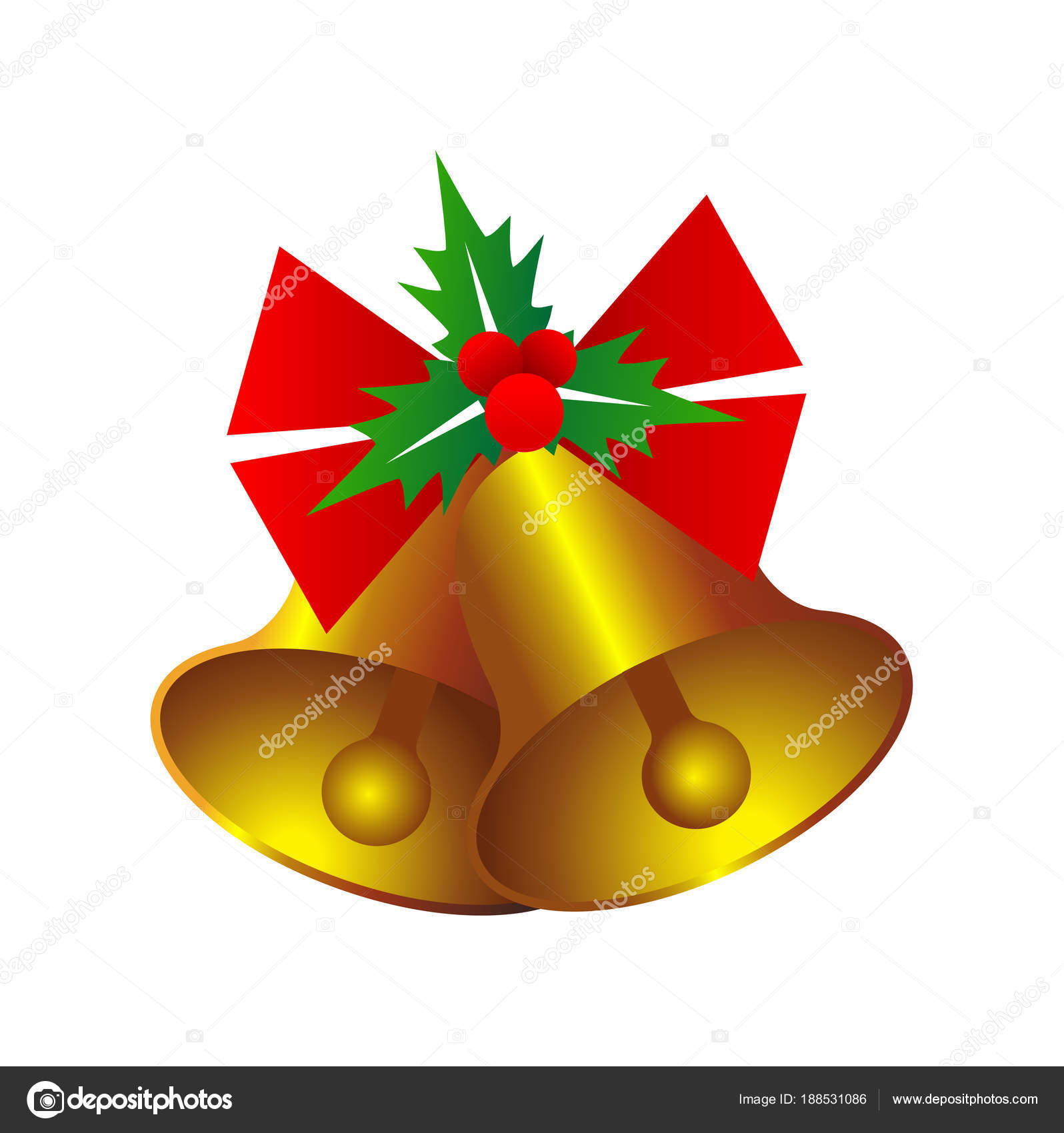 Christmas bell vector — Stock Vector © flowersmile #188531086