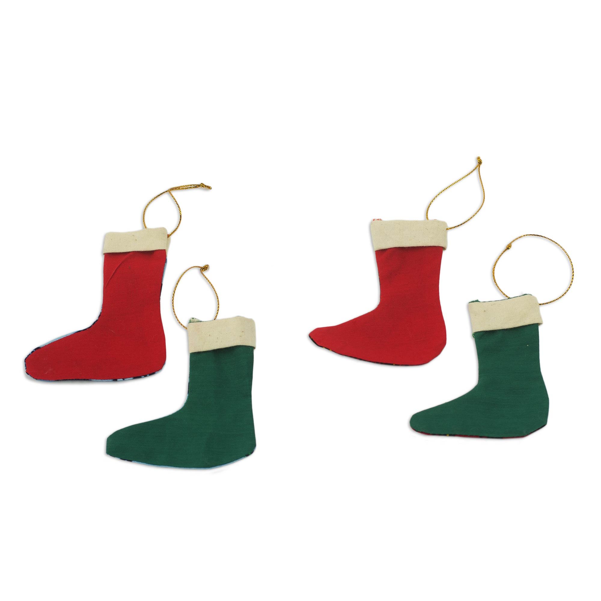 Novica 4 Piece Christmas Stocking Ornaments Set & Reviews | Wayfair