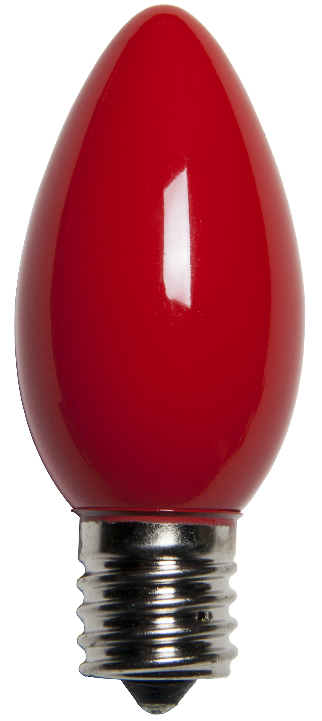 C9 Christmas Light Bulb - C9 Red Christmas Light Bulbs, Opaque