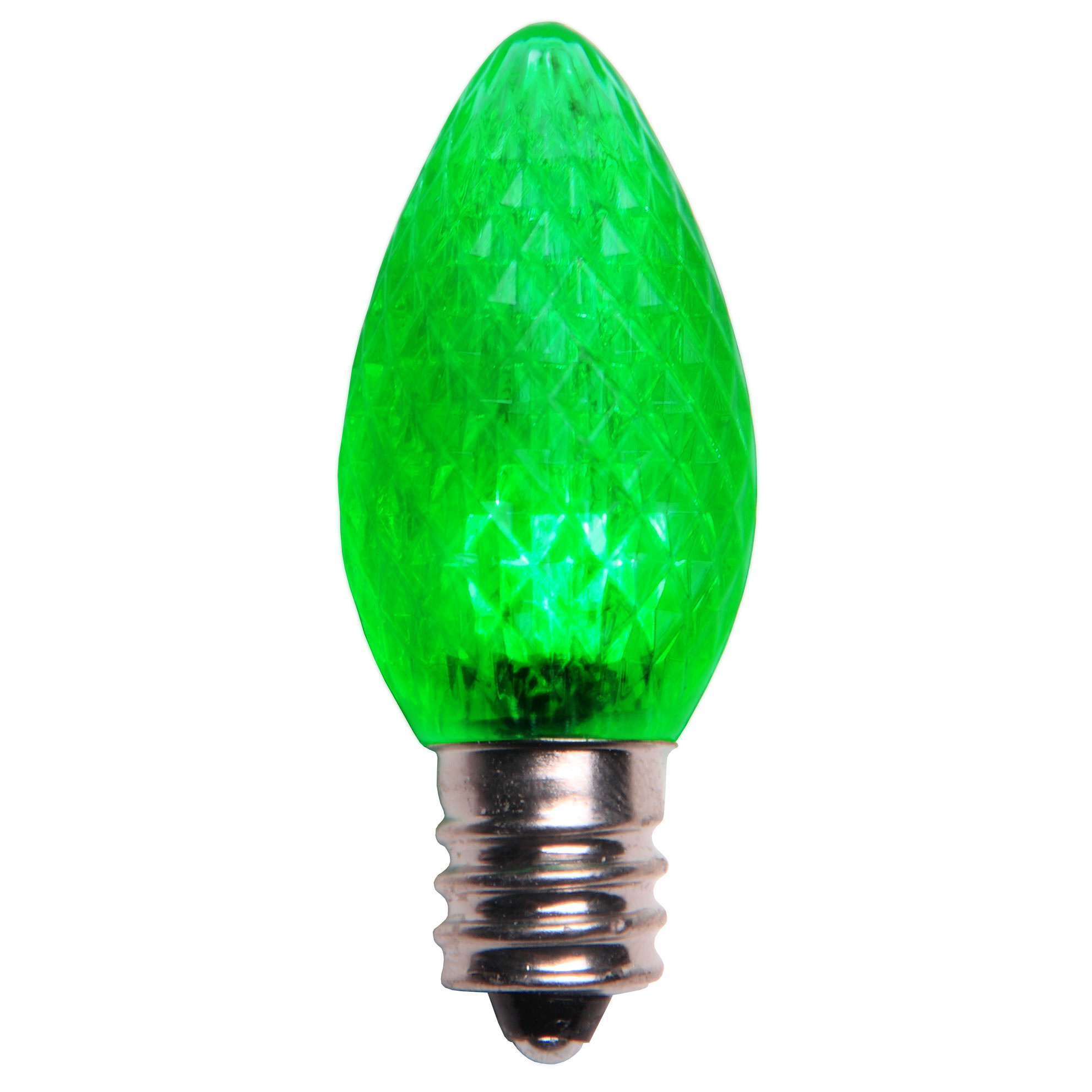 C7 Green LED Christmas Light Bulbs