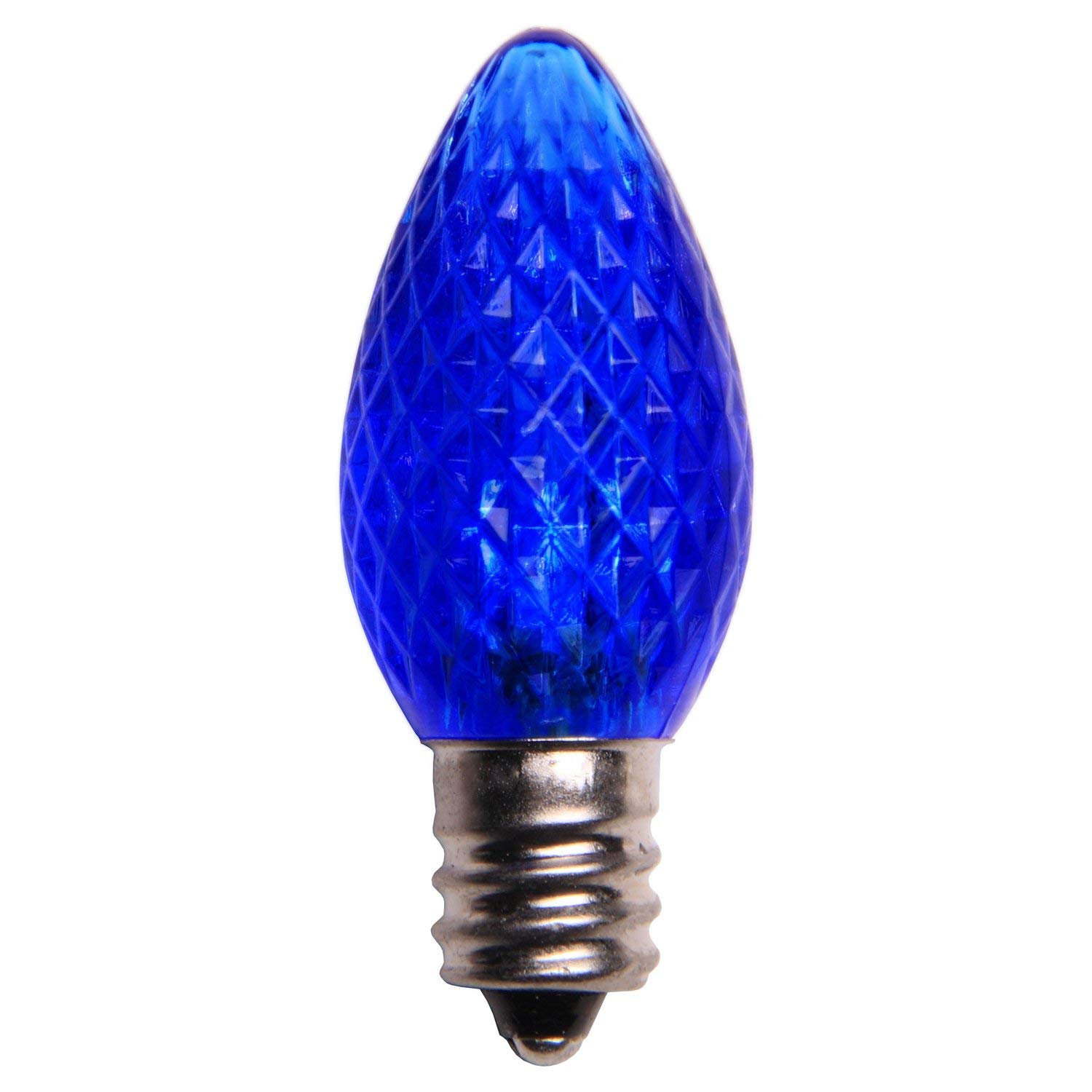 Amazon.com: Holiday Lighting Outlet LED C7 Blue Replacement ...