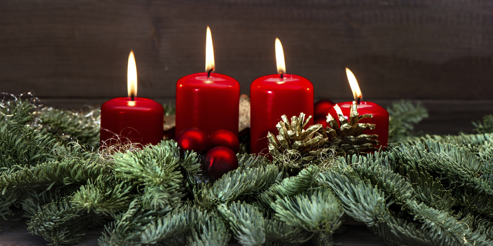 Free photo: Christmas Candles - Burning, Candle, Christmas - Free