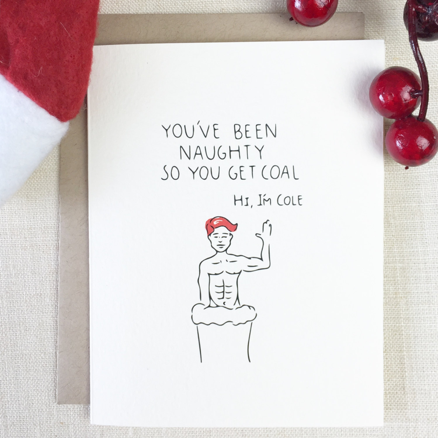 Very Naughty Christmas Cards For Her