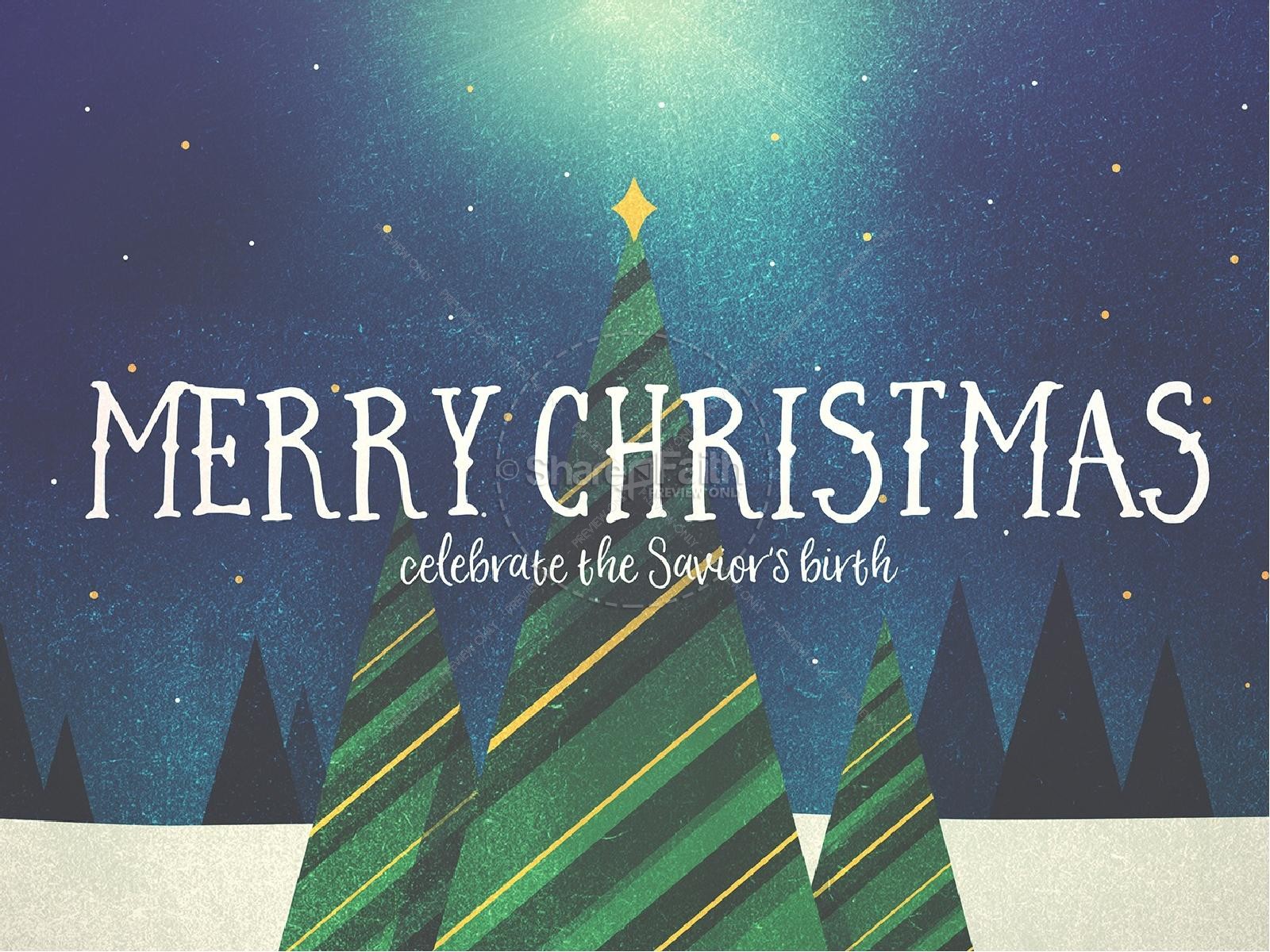 Merry Christmas Tree Church PowerPoint | Christmas PowerPoints