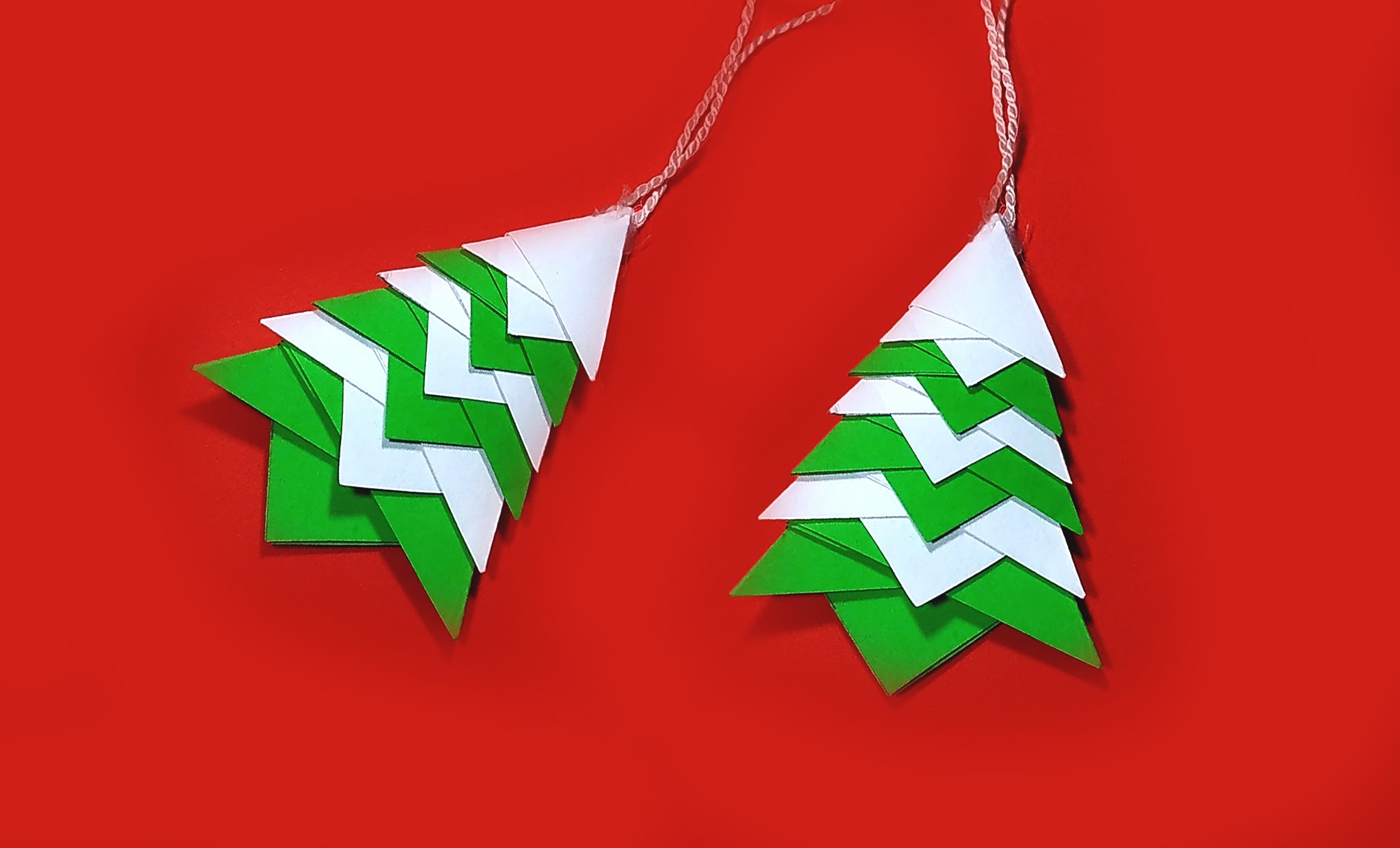 Quick origami Christmas tree! Great ideas for Christmas decoration ...