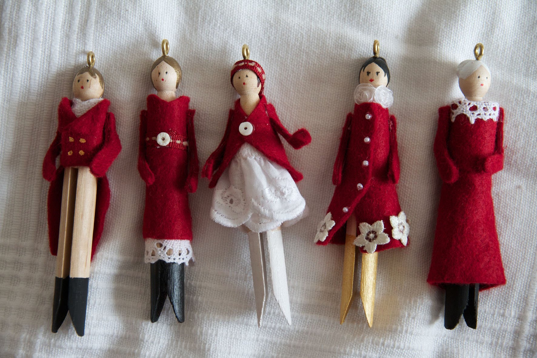 Christmas doll ornaments - Petites poupées de Noël - YouTube