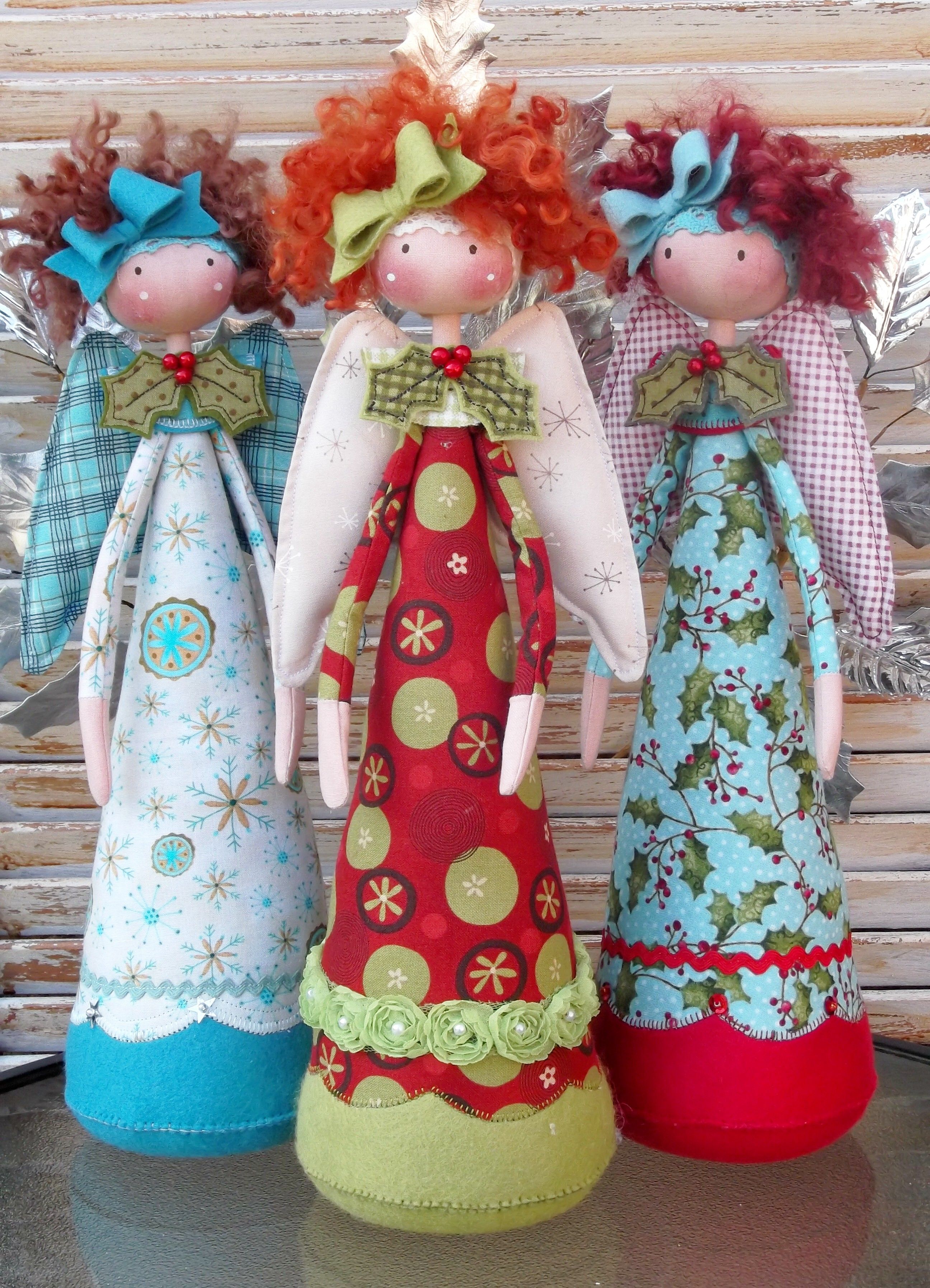 Bella Bright Christmas doll ... pattern by Annie Smith | Cloth dolls ...