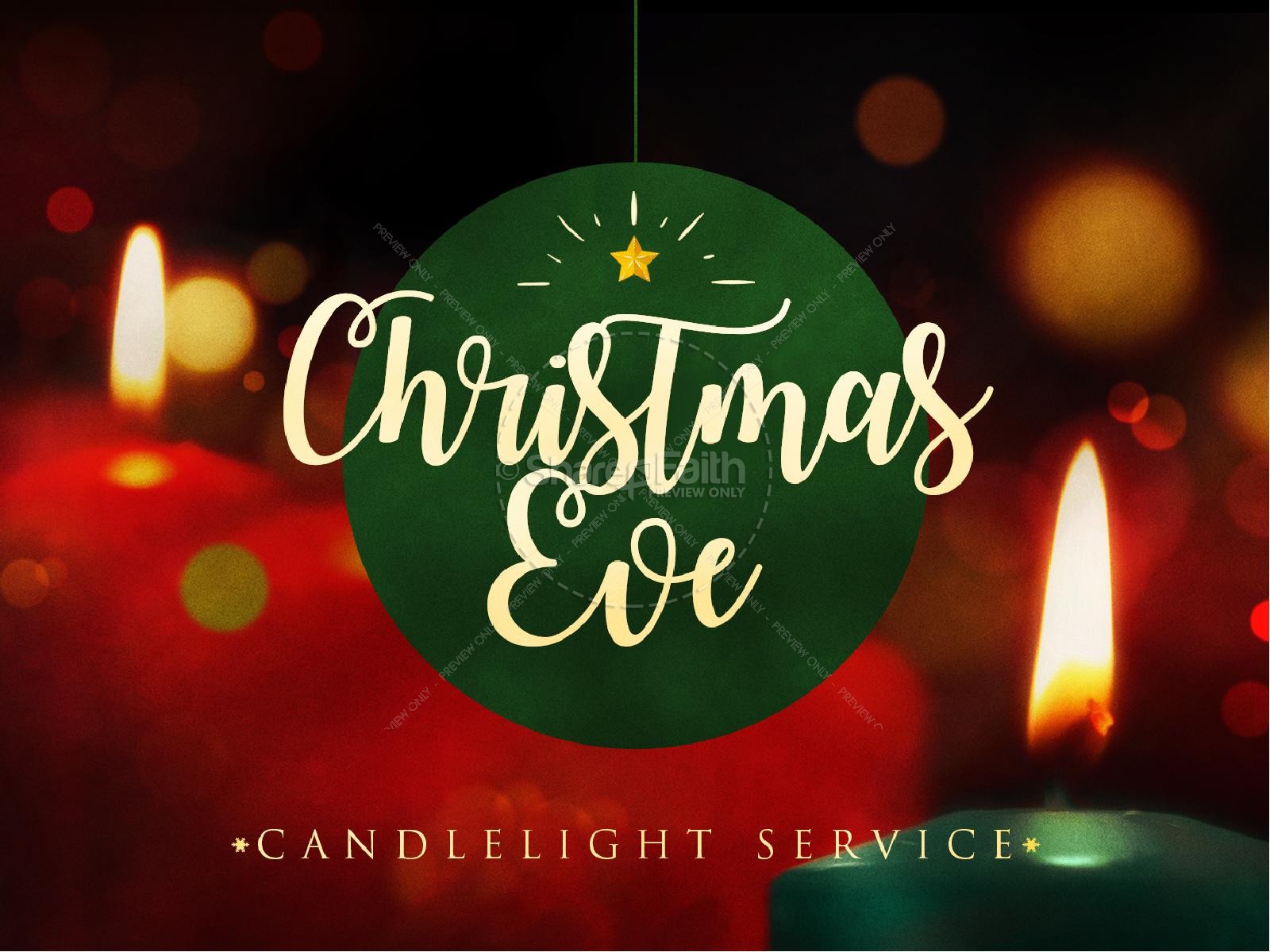 Christmas Eve Candlelight Service PowerPoint | Christmas PowerPoints