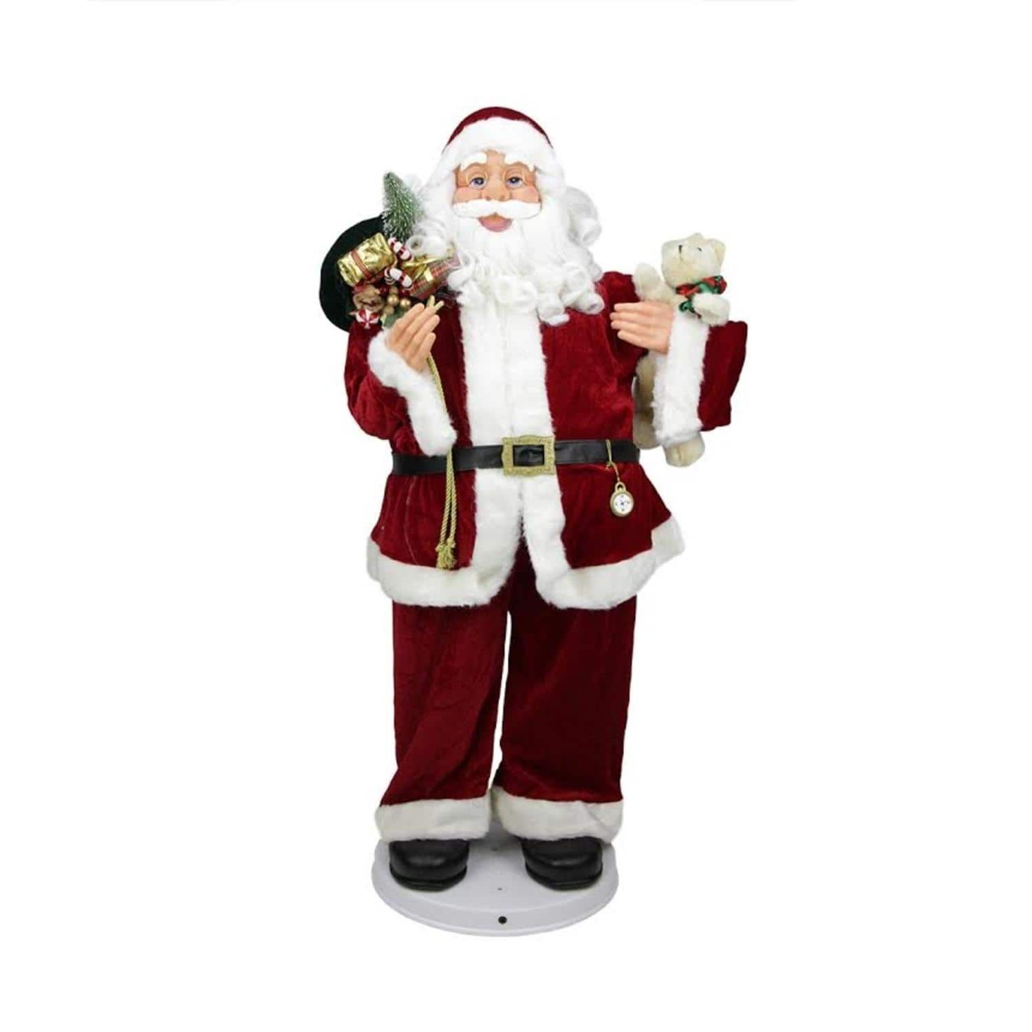 4' Deluxe Animated and Musical Decorative Dancing Santa Claus ...