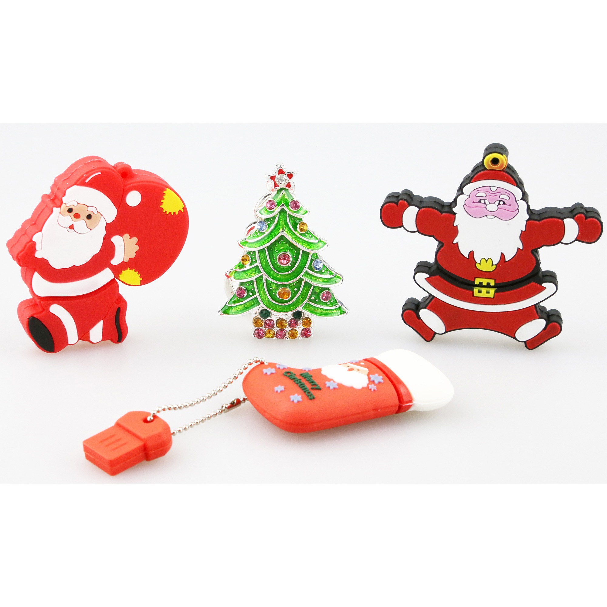 4Gb / 8Gb Christmas Tree Santa Claus Sock Novelty USB Memory Stick ...