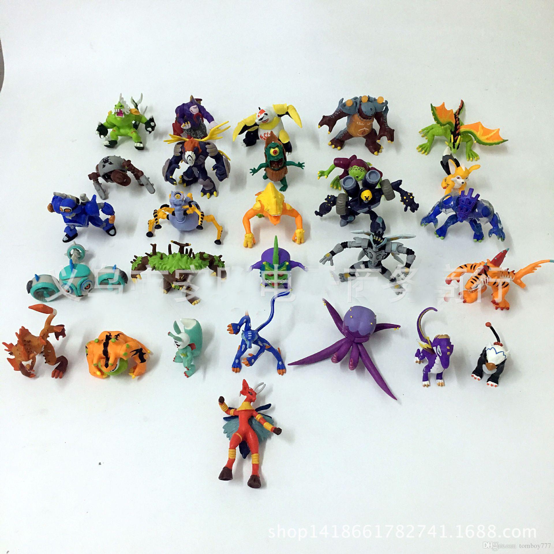 2017 Mini Action Figures Invisible Monster Anime Warrior Gashapon ...