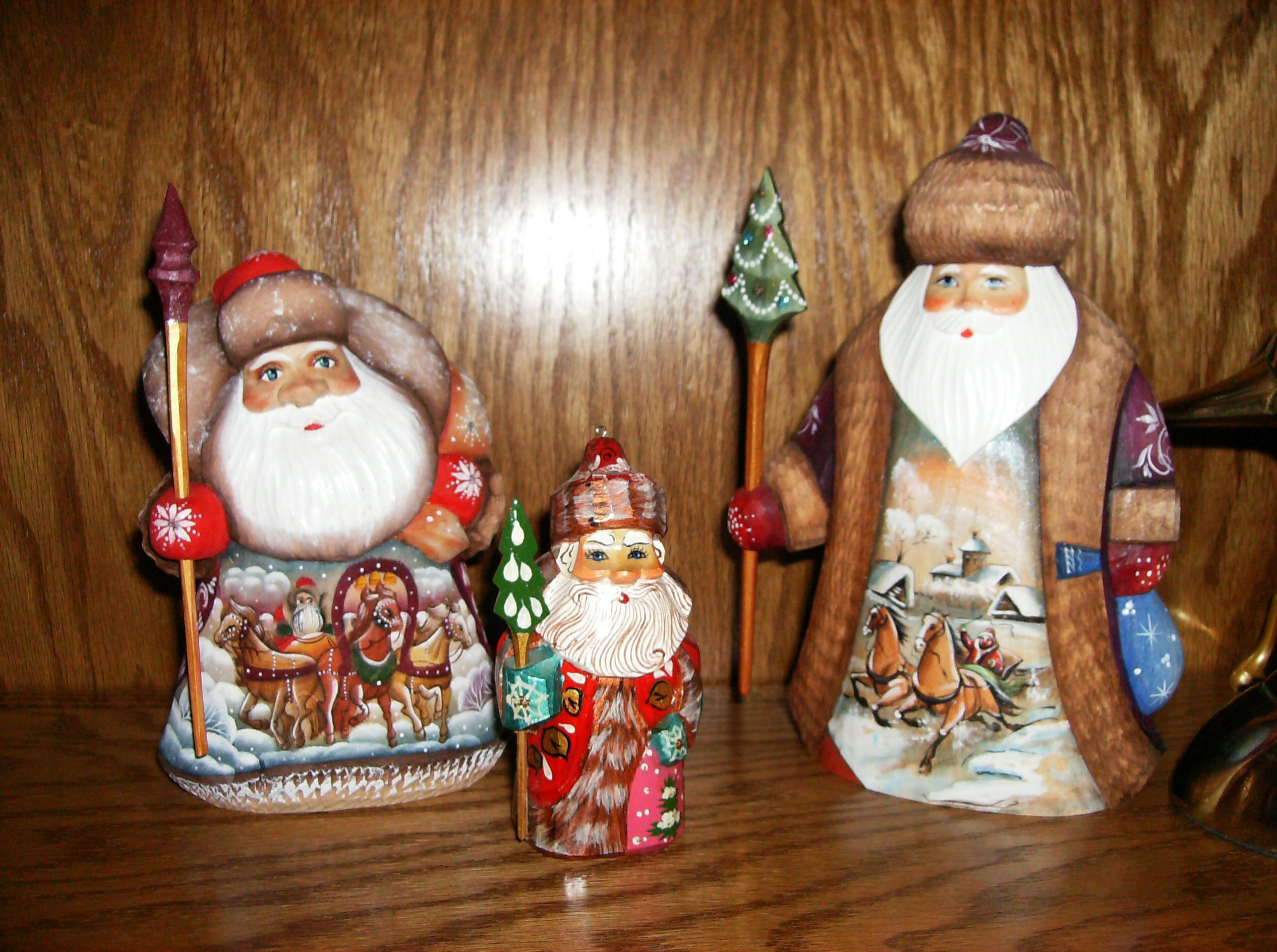Father Christmas figures from mission trip to Russia... | Santa's ...