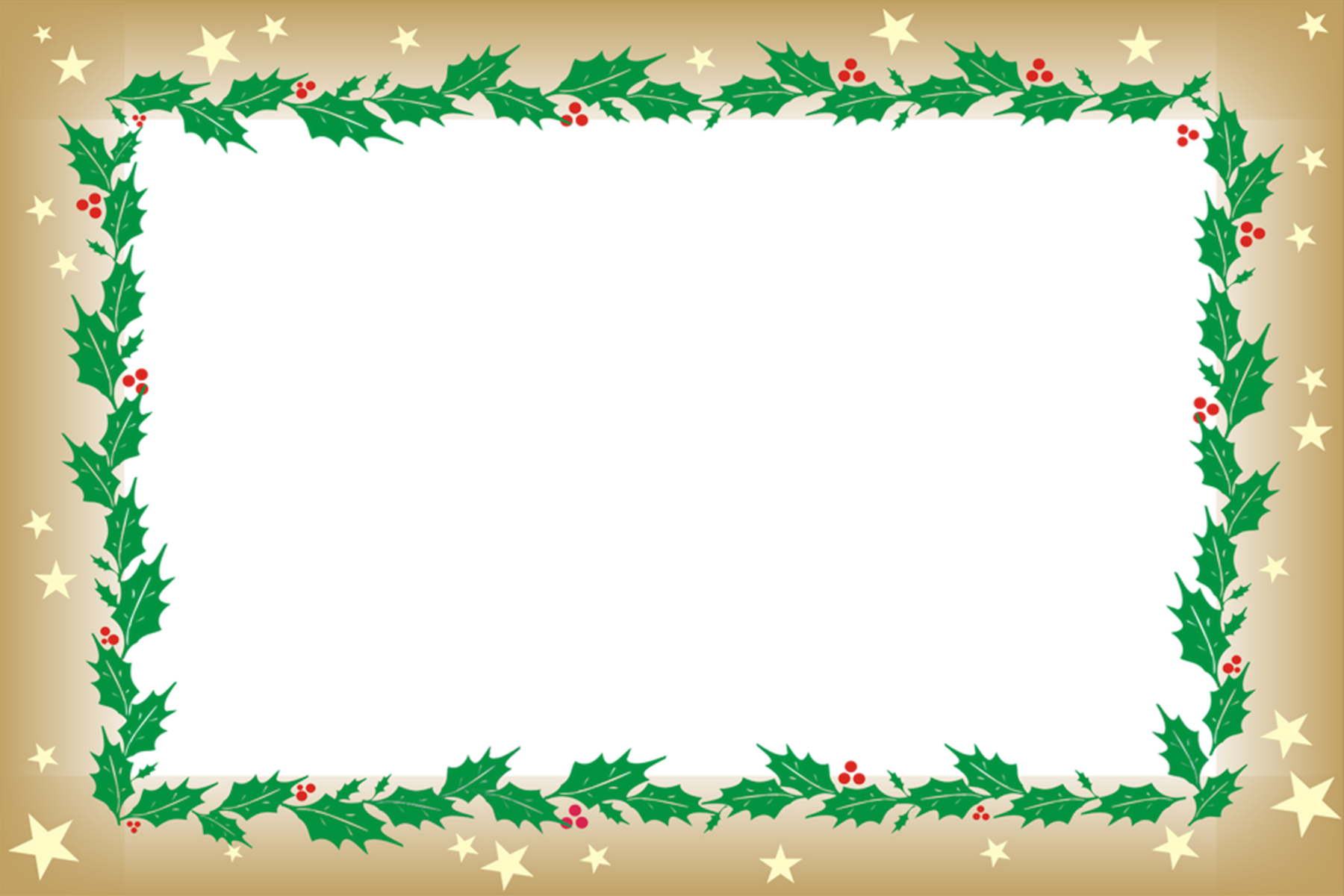 Free Digital Christmas Frame Holly – Mayda Mart