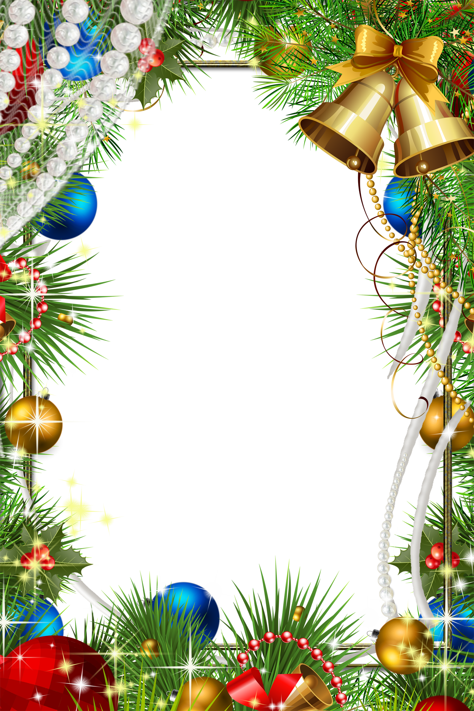 Free CHRISTMAS Frames png images with Transparent Background