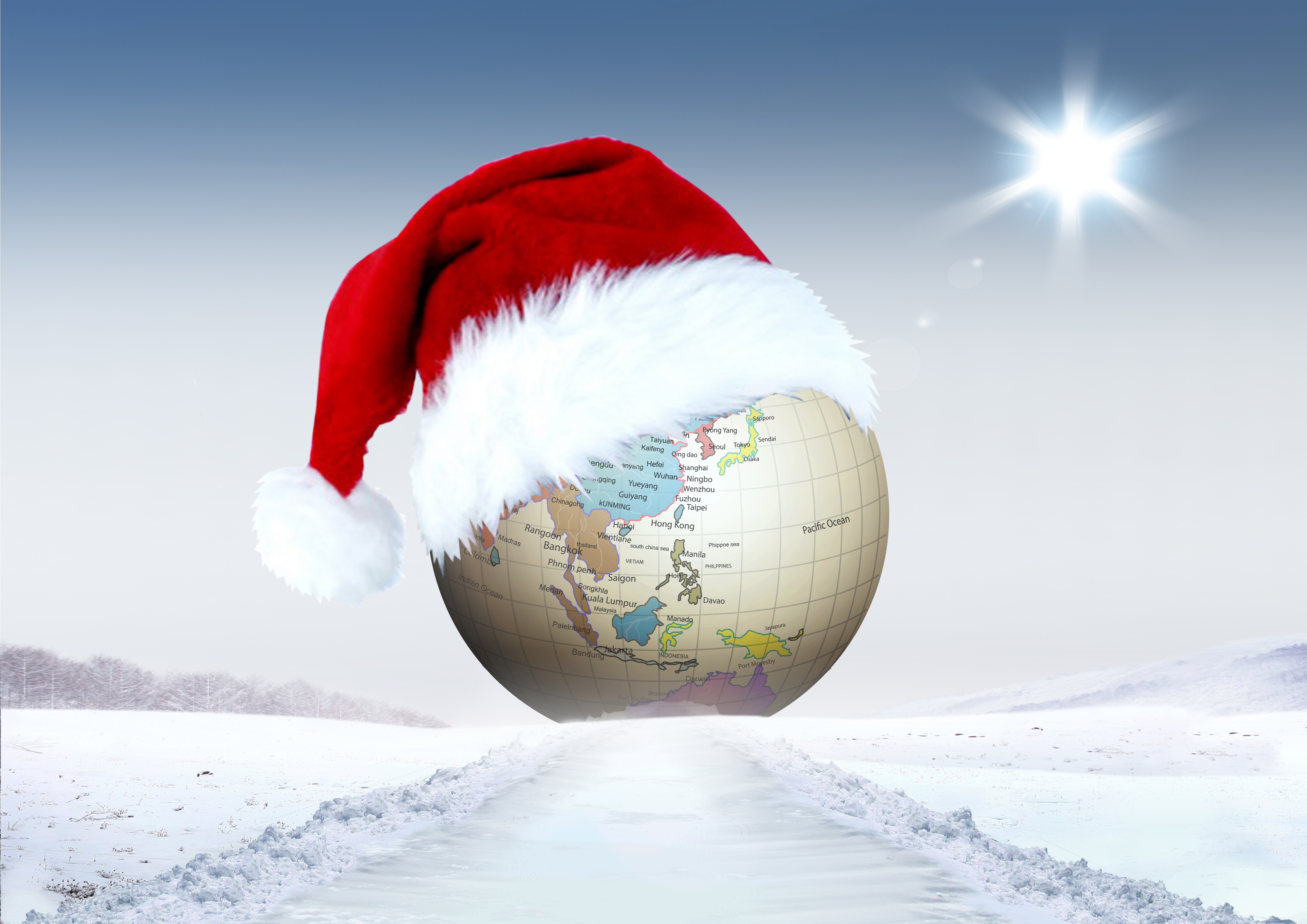 Christmas globe photo