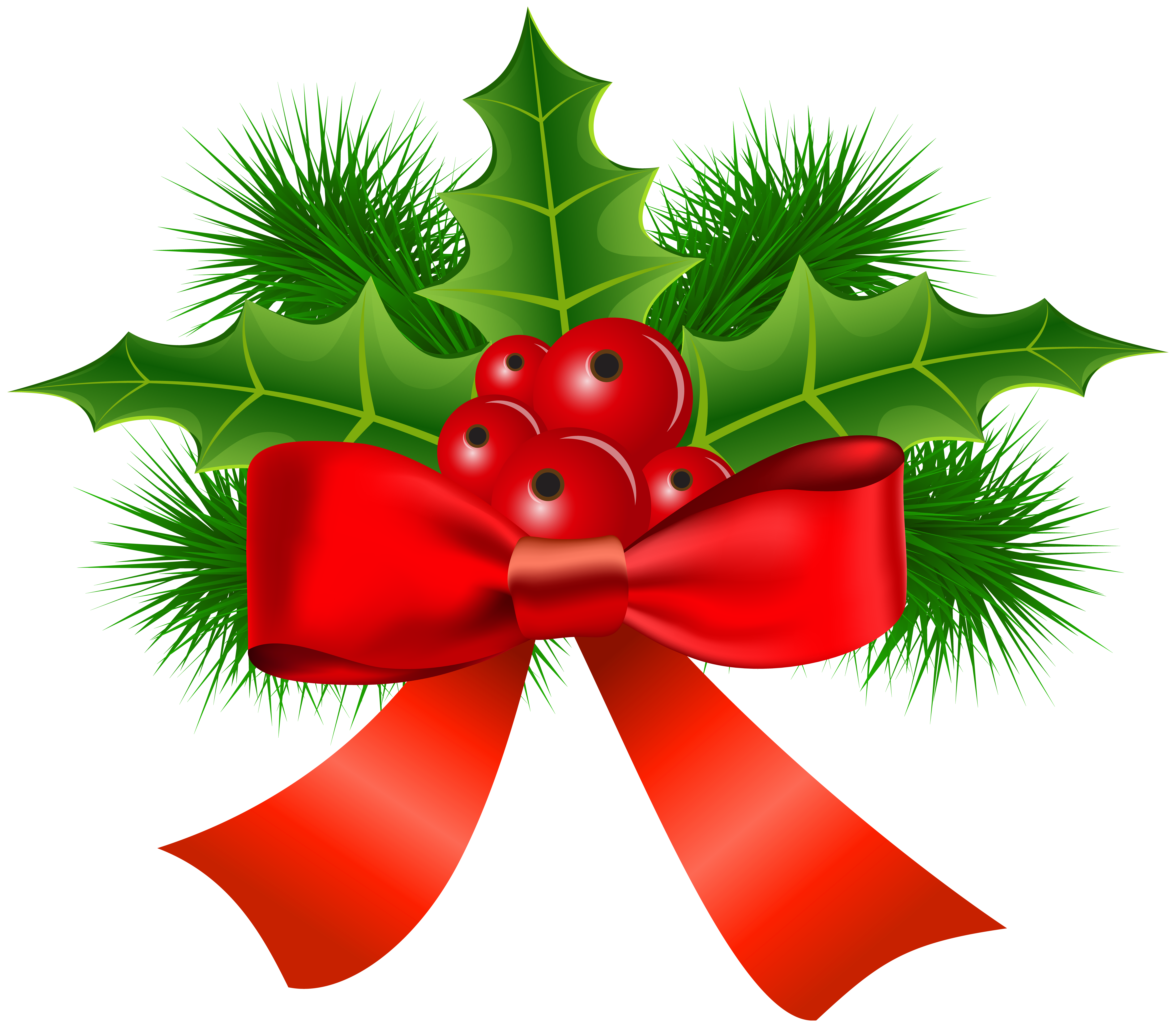 Christmas Holly Transparent PNG Clip Art | Gallery Yopriceville ...