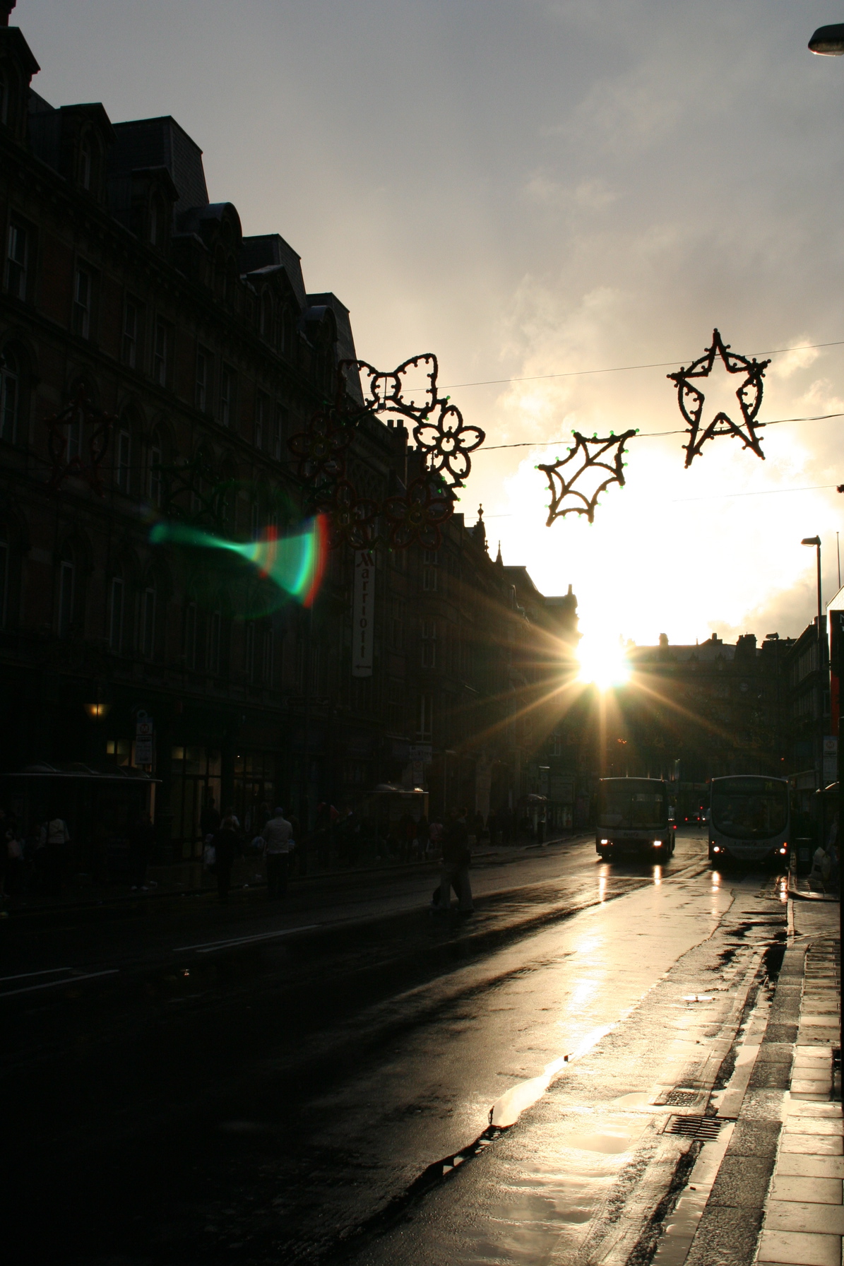 Christmas jingle in the street photo
