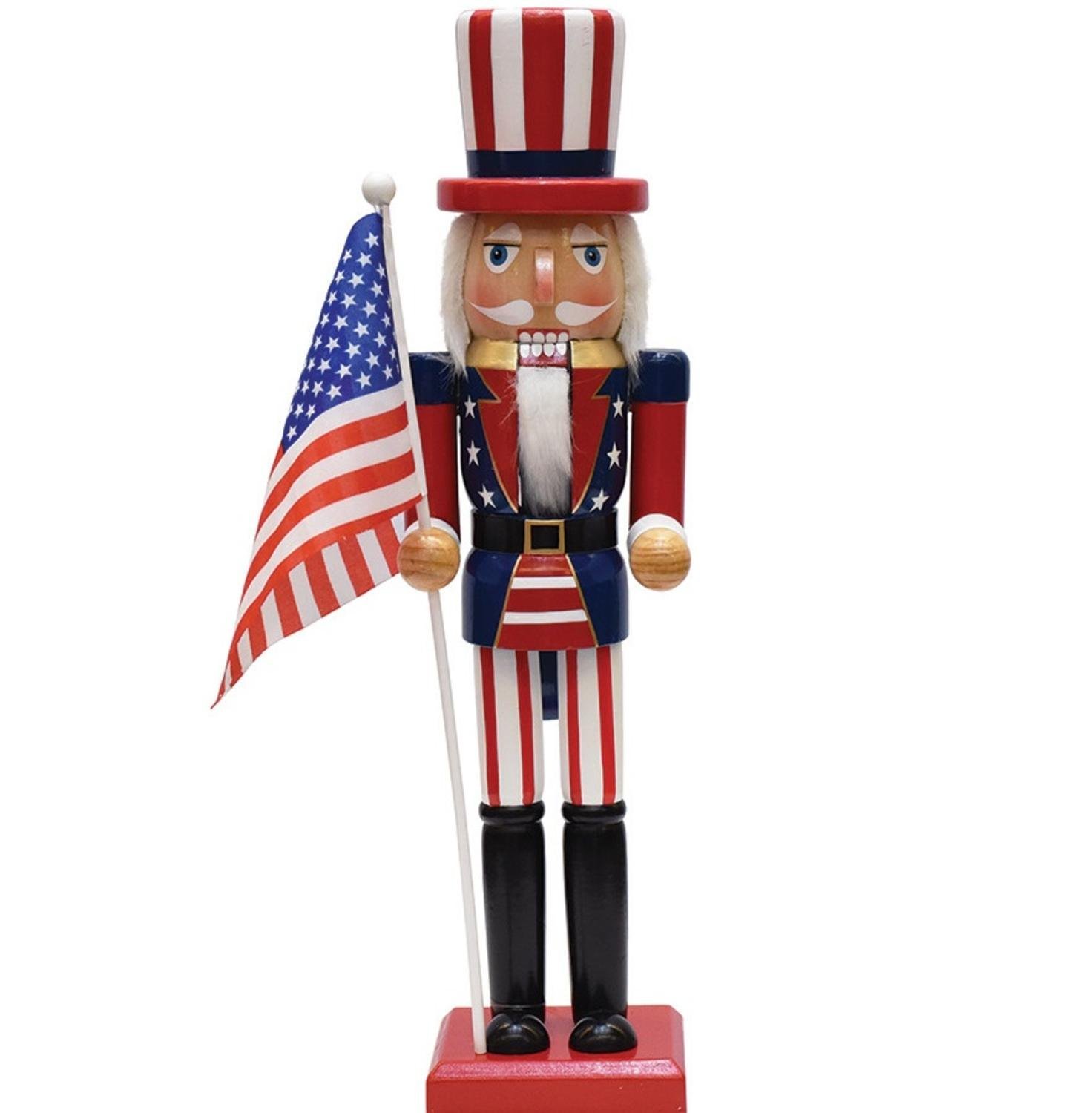 Amazon.com: Northlight Decorative Wooden Patriotic Uncle Sam ...