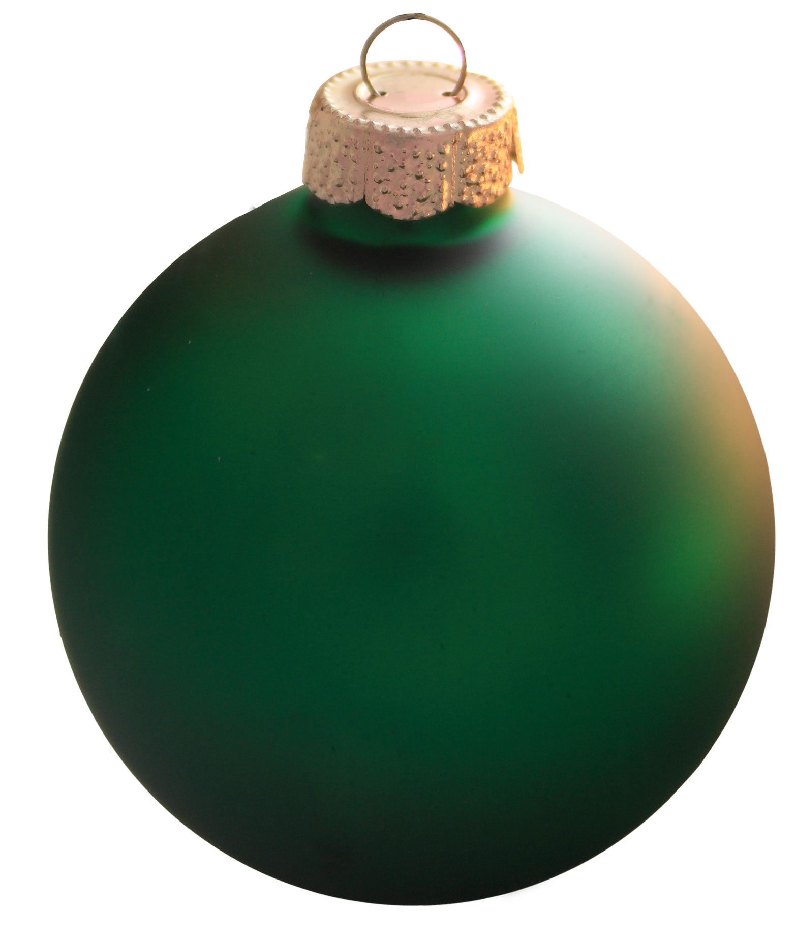 Christmas Green Glass Ball Christmas Ornament