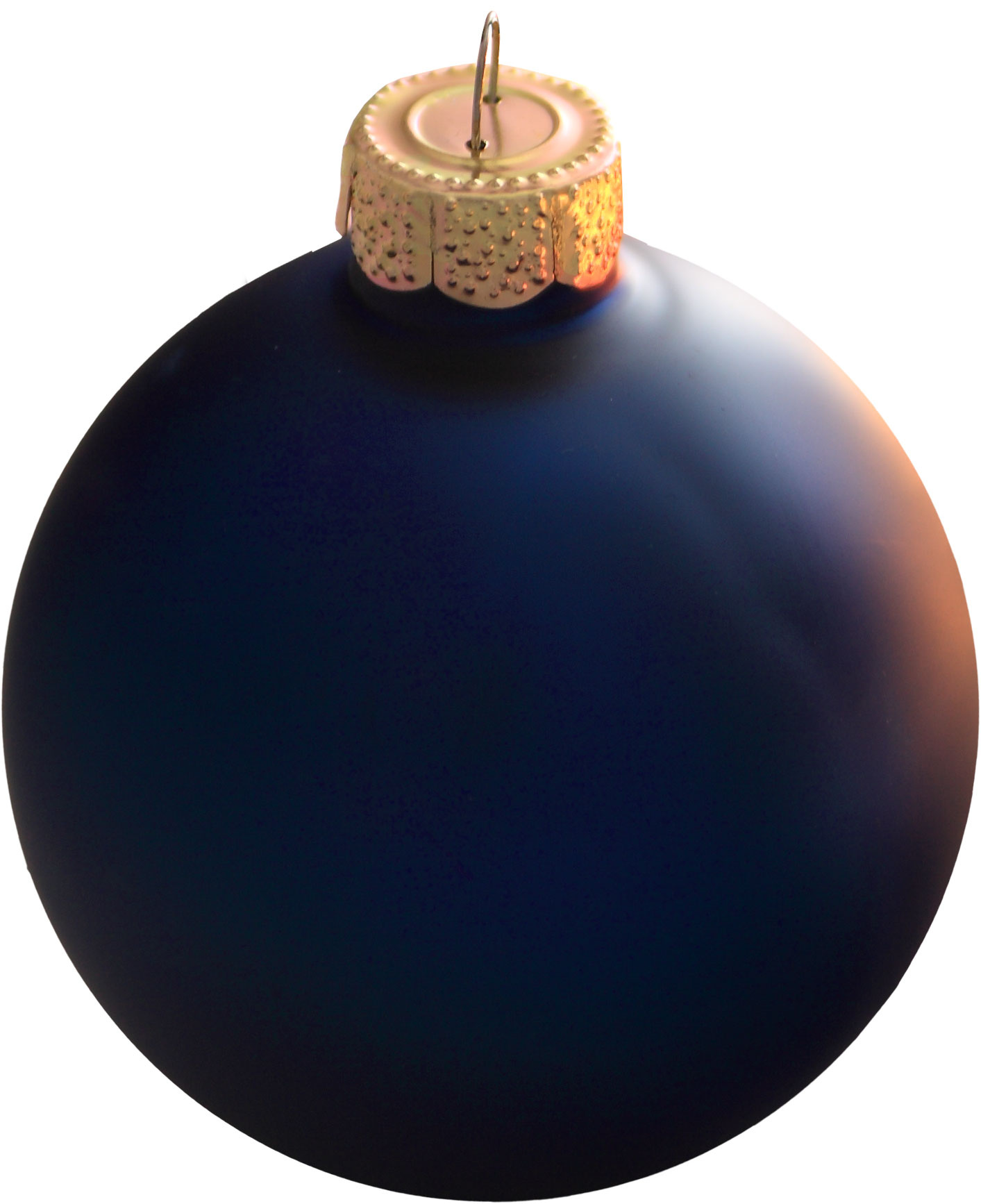 Midnight Blue Glass Ball Christmas Ornament