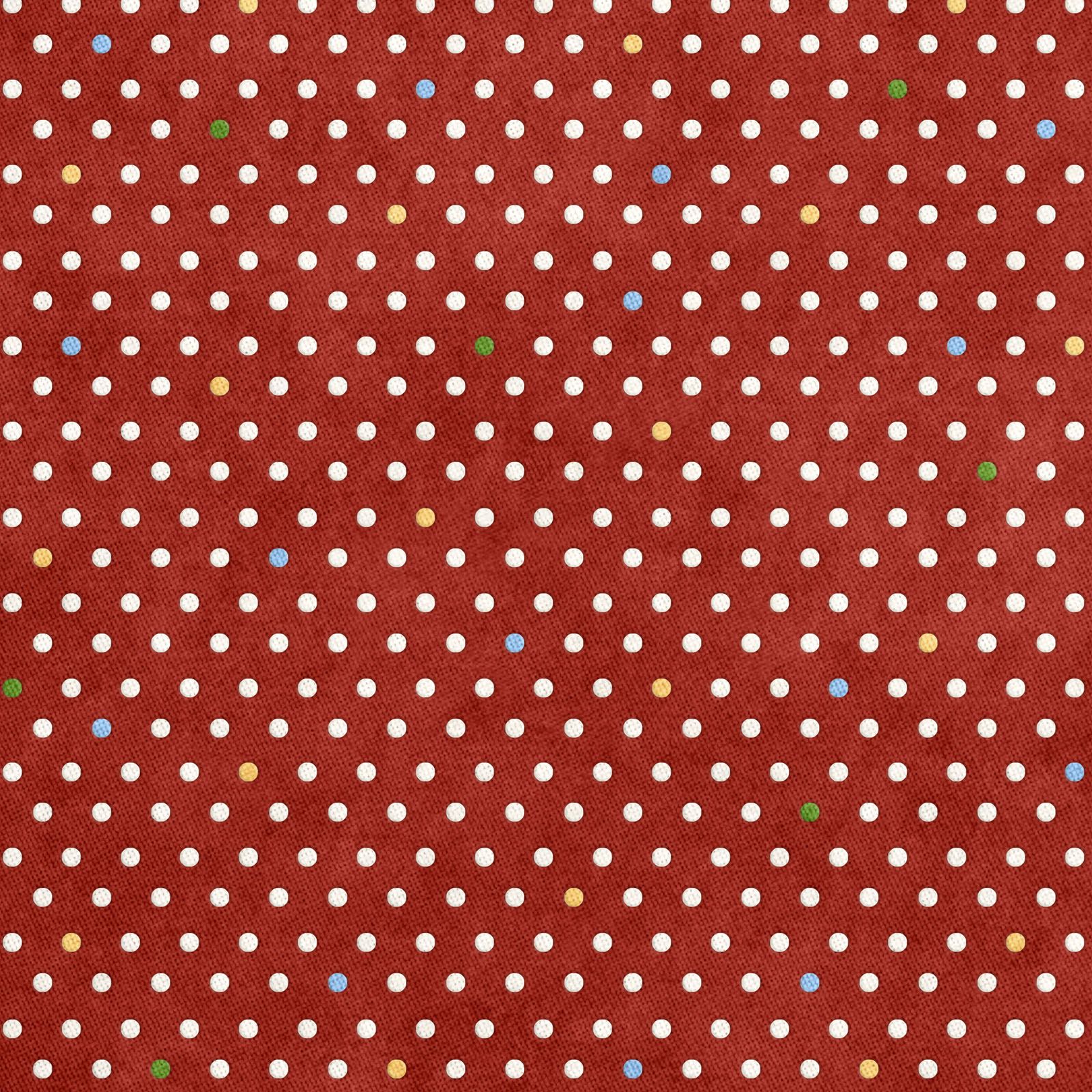 ✓Textured Red with White & Colored Dots Wrapping or Scrapbook Paper ...