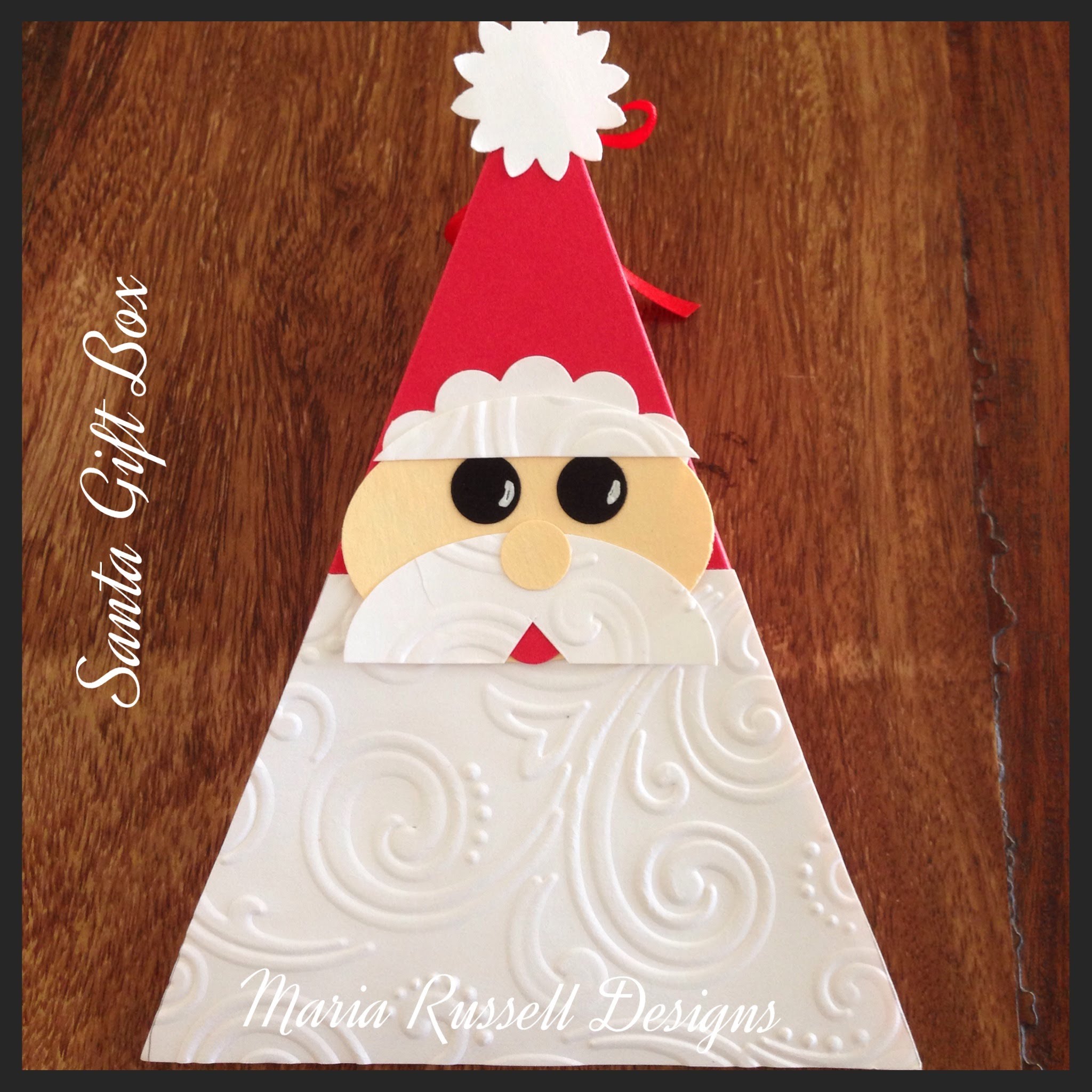 Christmas Project No. 2 ~ Santa Gift Box ~ Easy Craft - YouTube