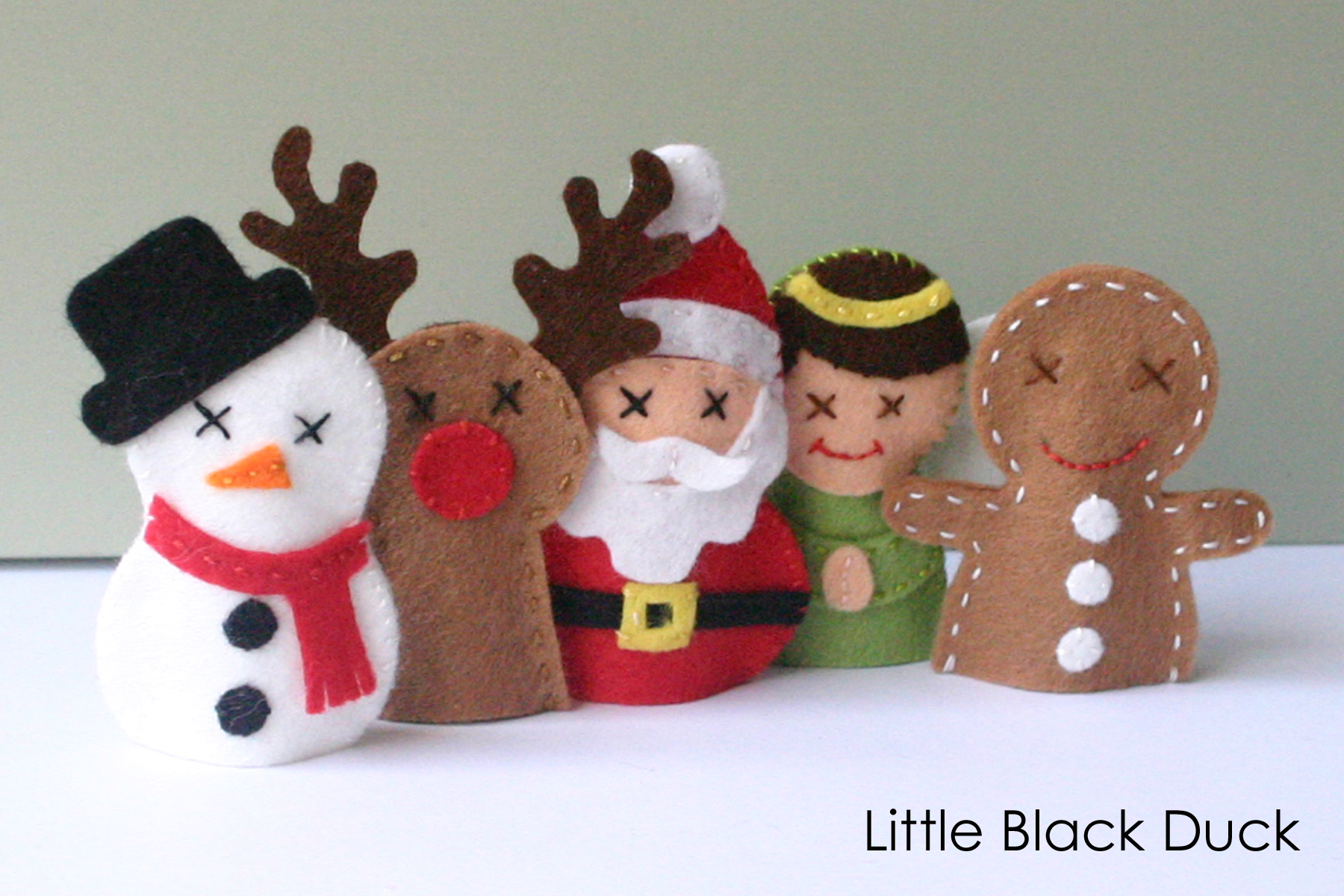 Christmas Friends Finger Puppets - Victoria Peat - Little Black Duck