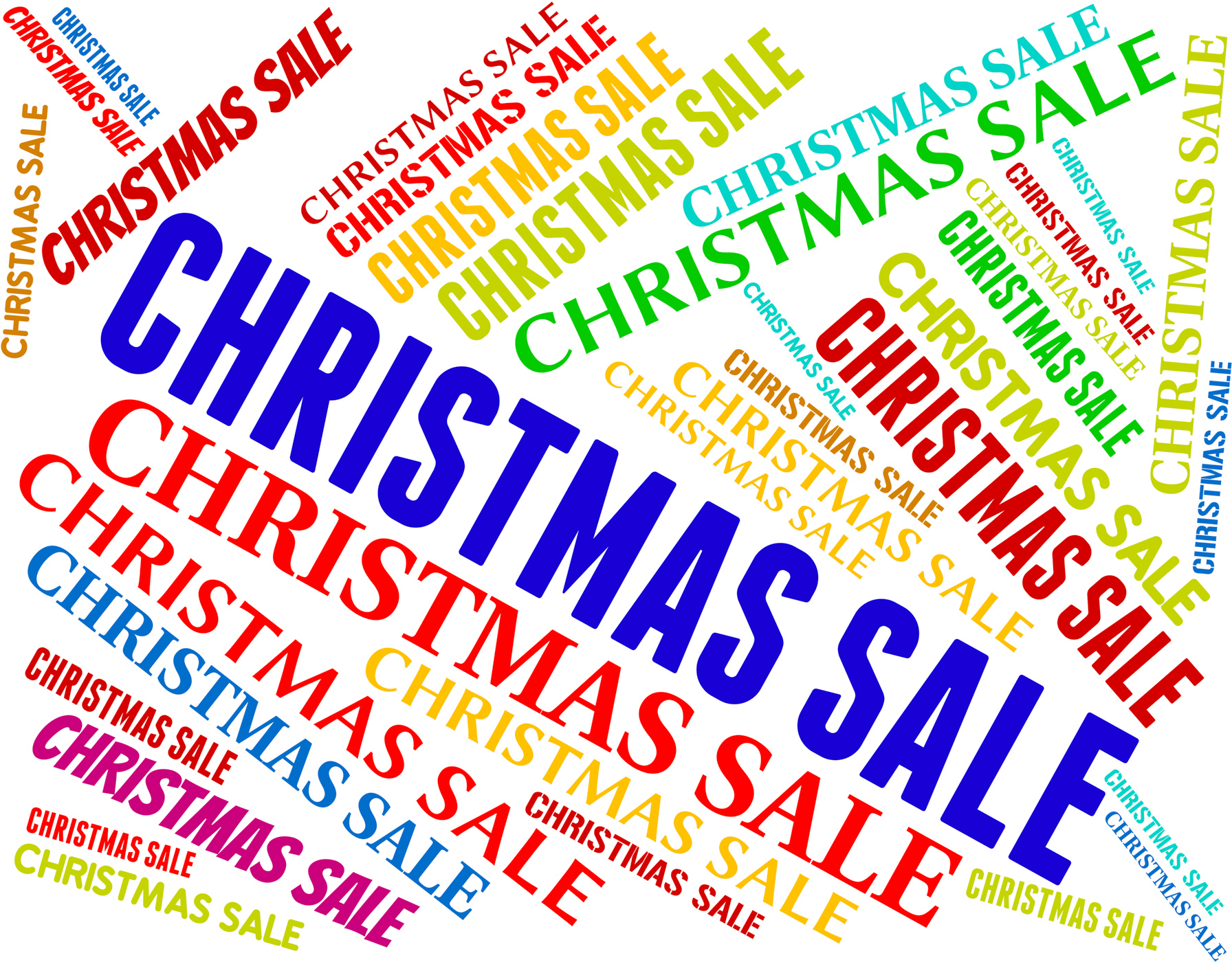 Christmas sale represents bargain save and text photo