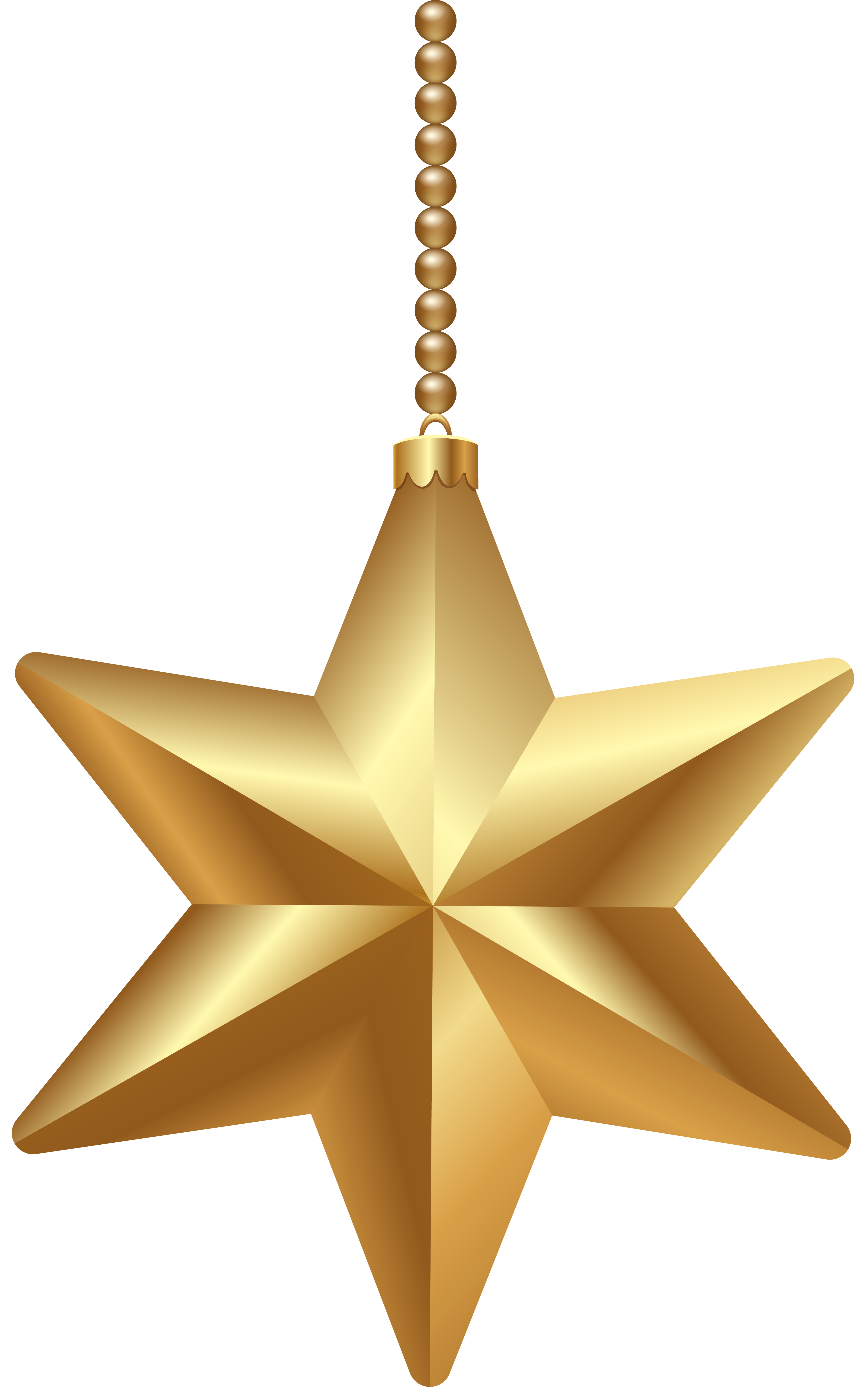 Gold Christmas Star PNG Clipart Image | Gallery Yopriceville - High ...